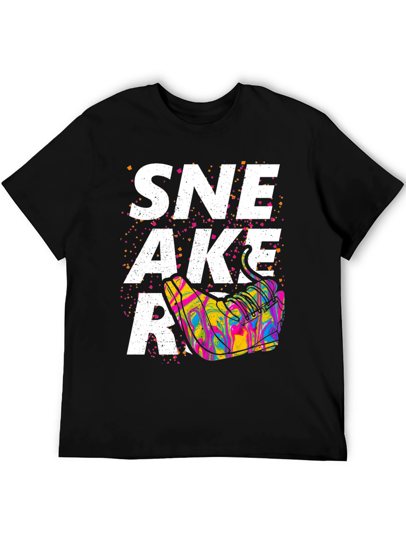 Sneaker Graphic T-Shirt - Unisex Black Tee