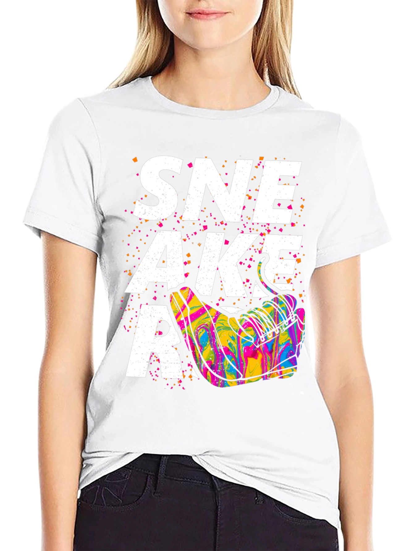 Sneaker Graphic T-Shirt - Unisex Black Tee
