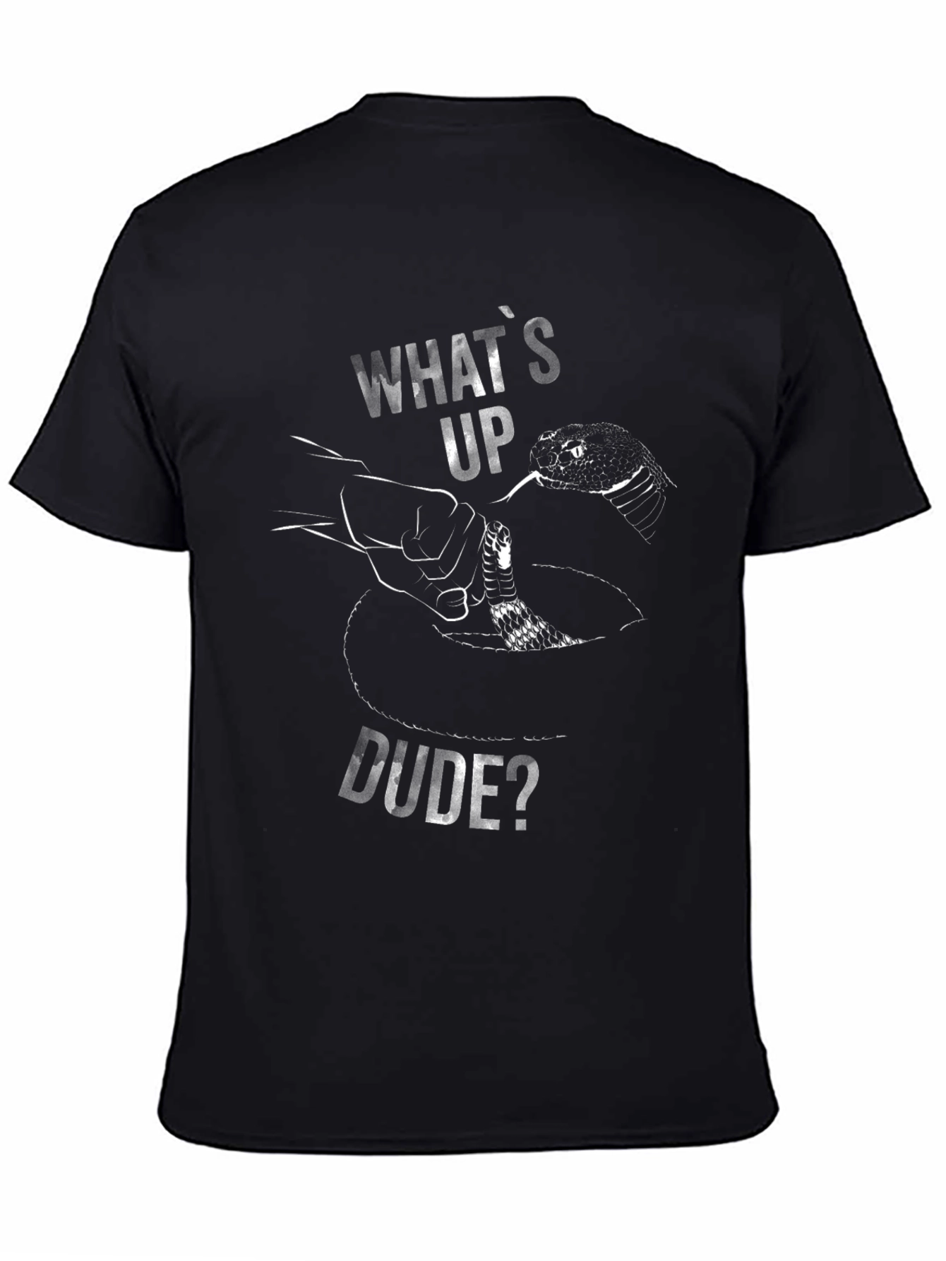 Whats Up Dude? Snake Graphic T-Shirt