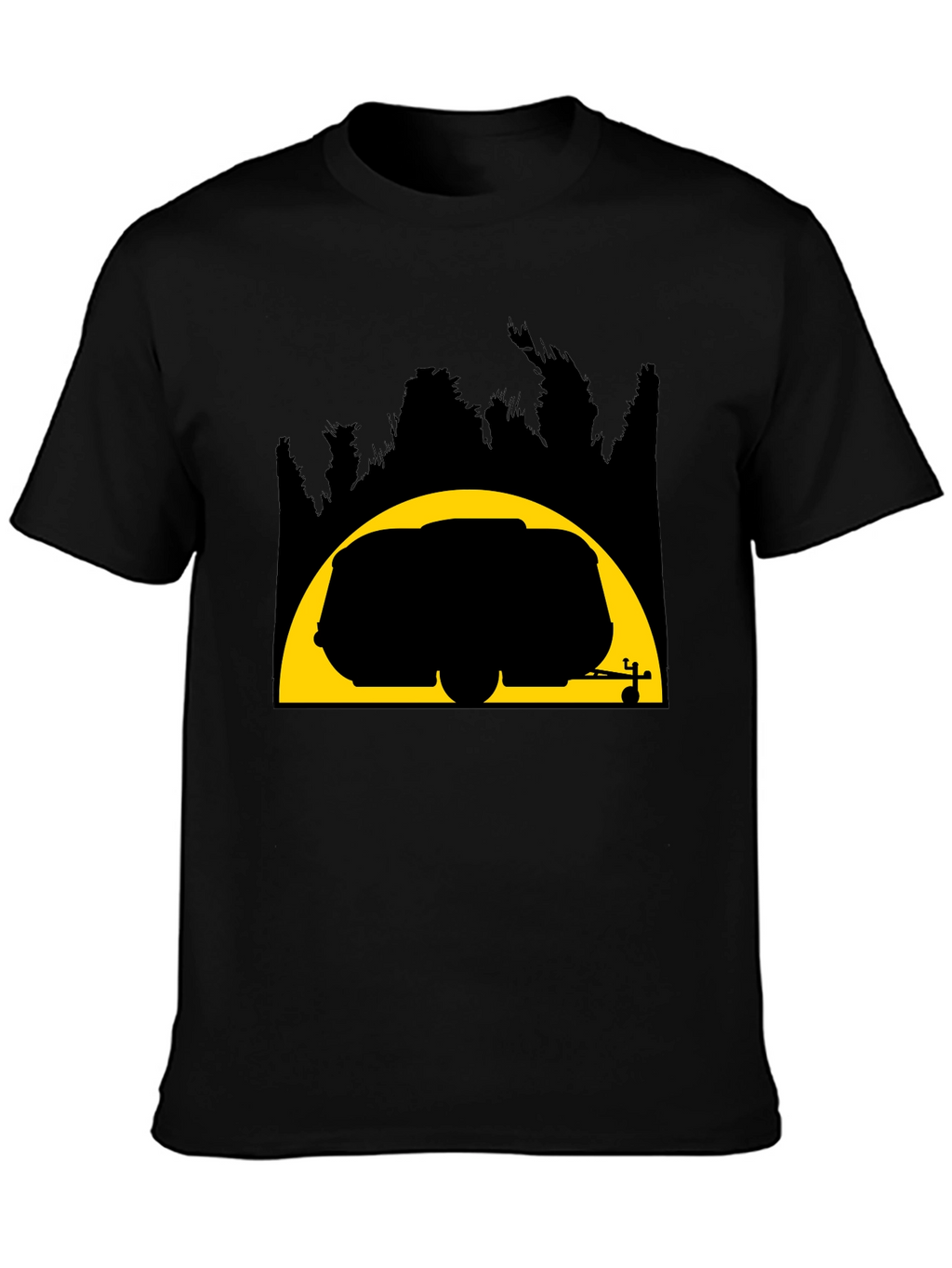 Camper Van Silhouette T-Shirt - Adventure Ready