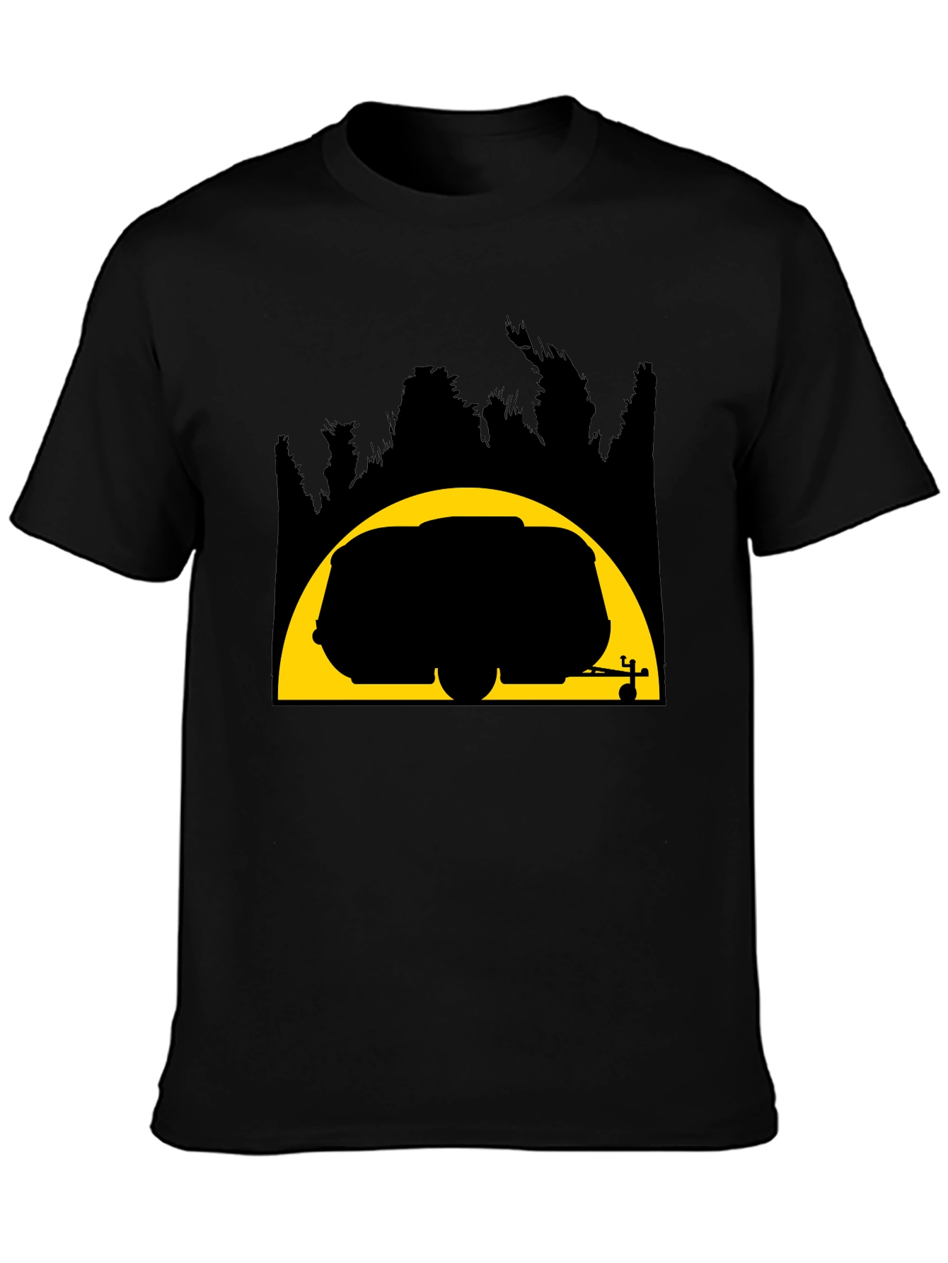 Camper Van Silhouette T-Shirt - Adventure Ready