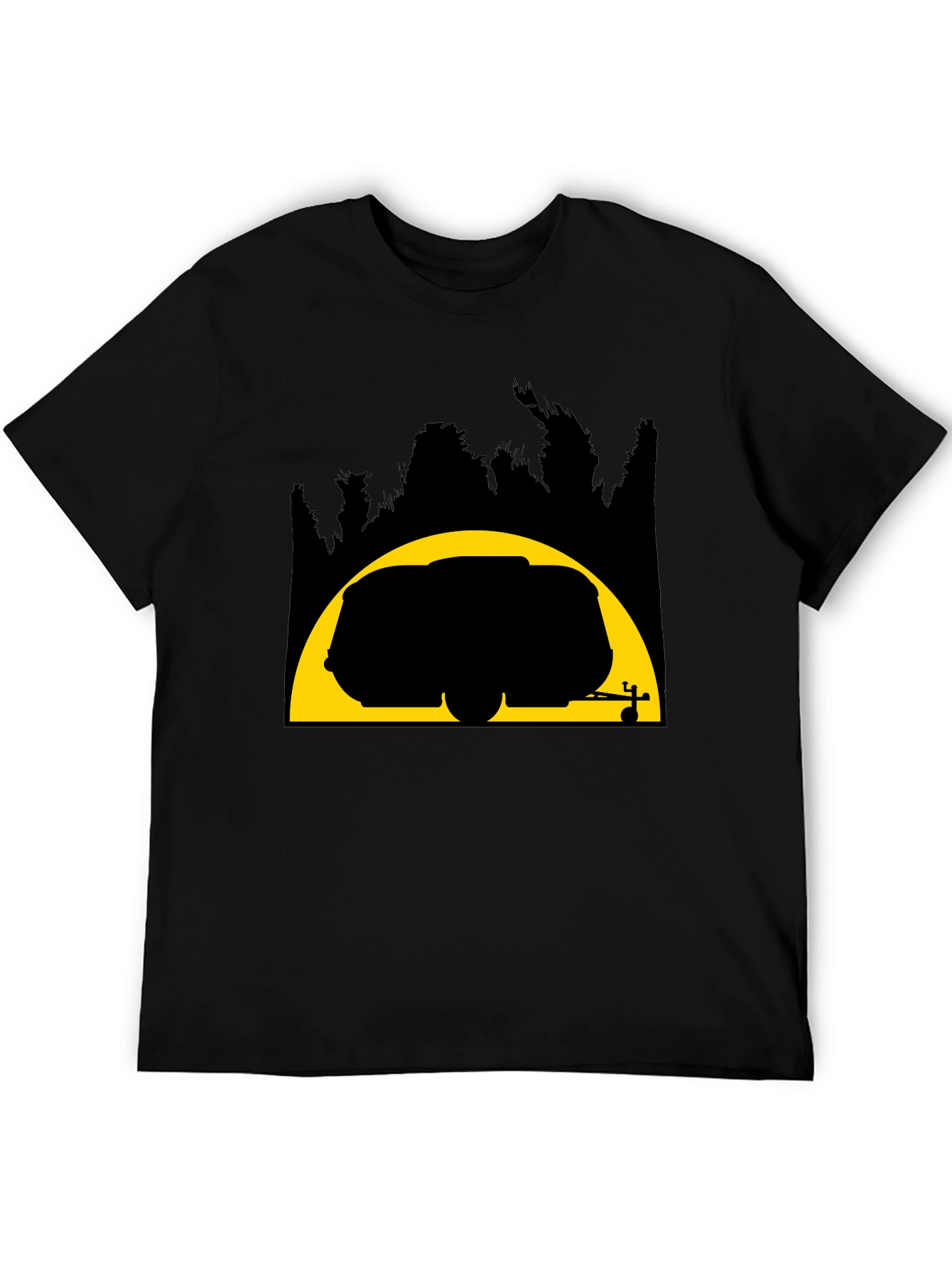 Camper Van Silhouette T-Shirt - Adventure Ready