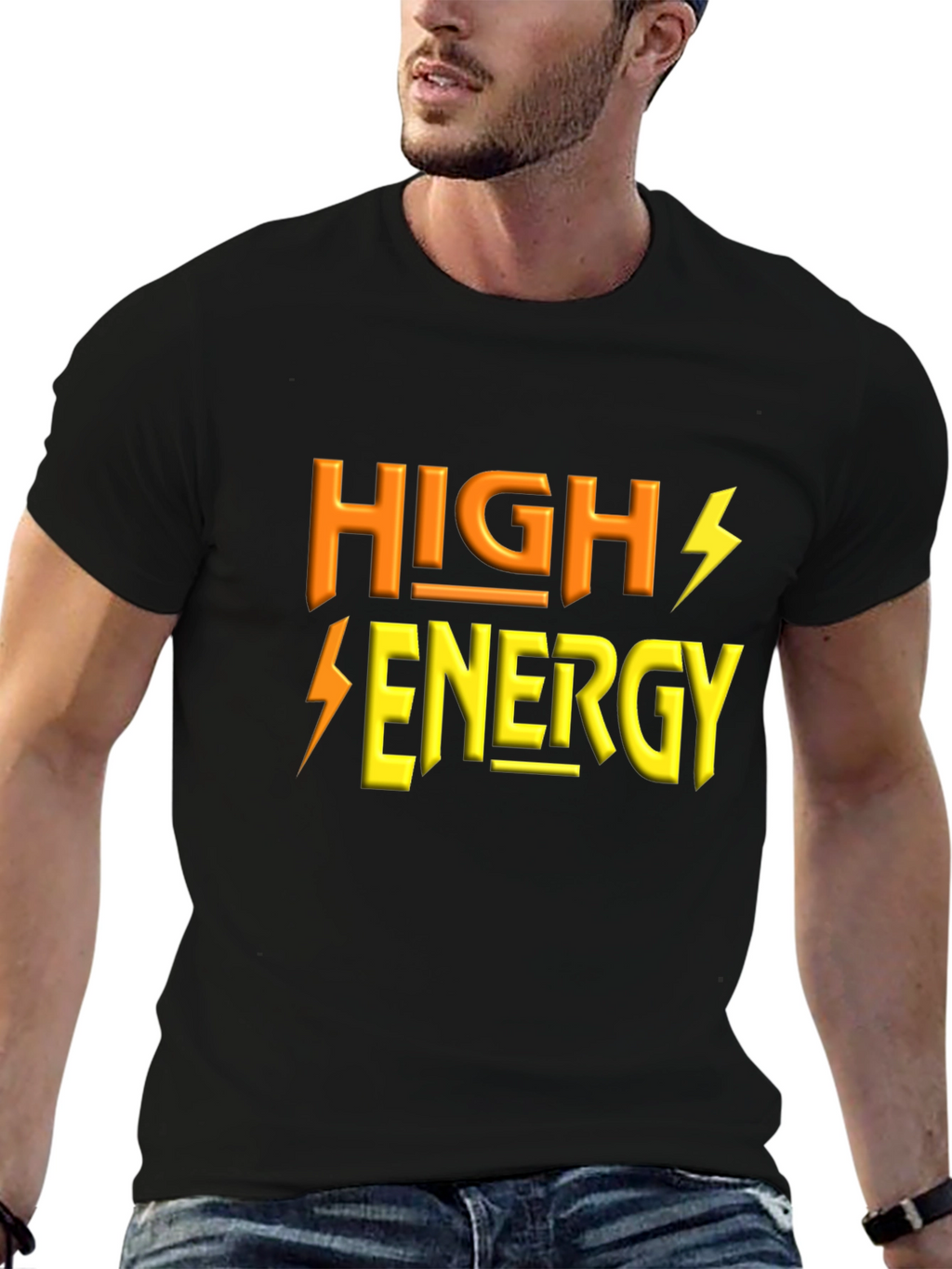 High Energy Black T-Shirt