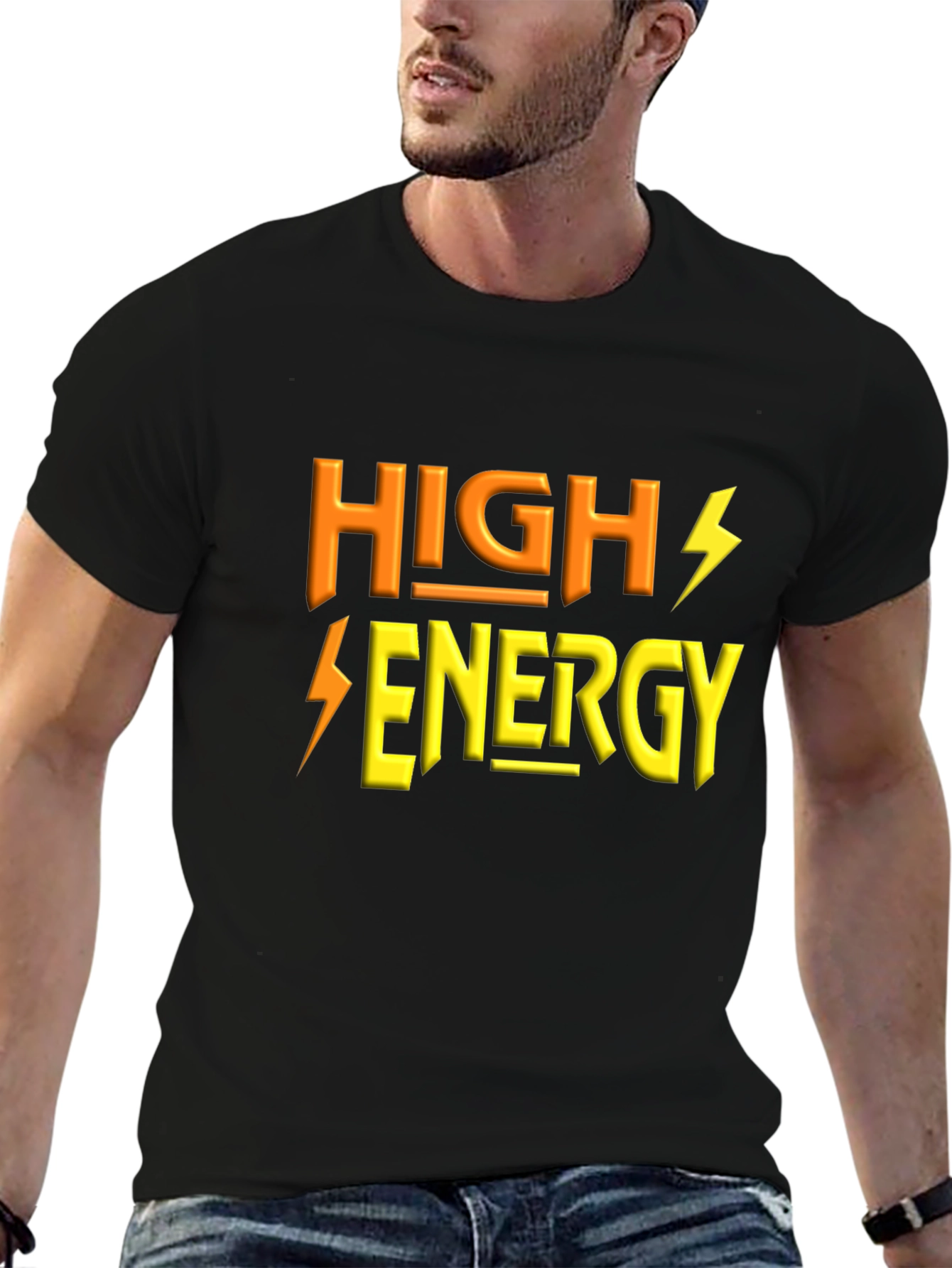 High Energy Black T-Shirt