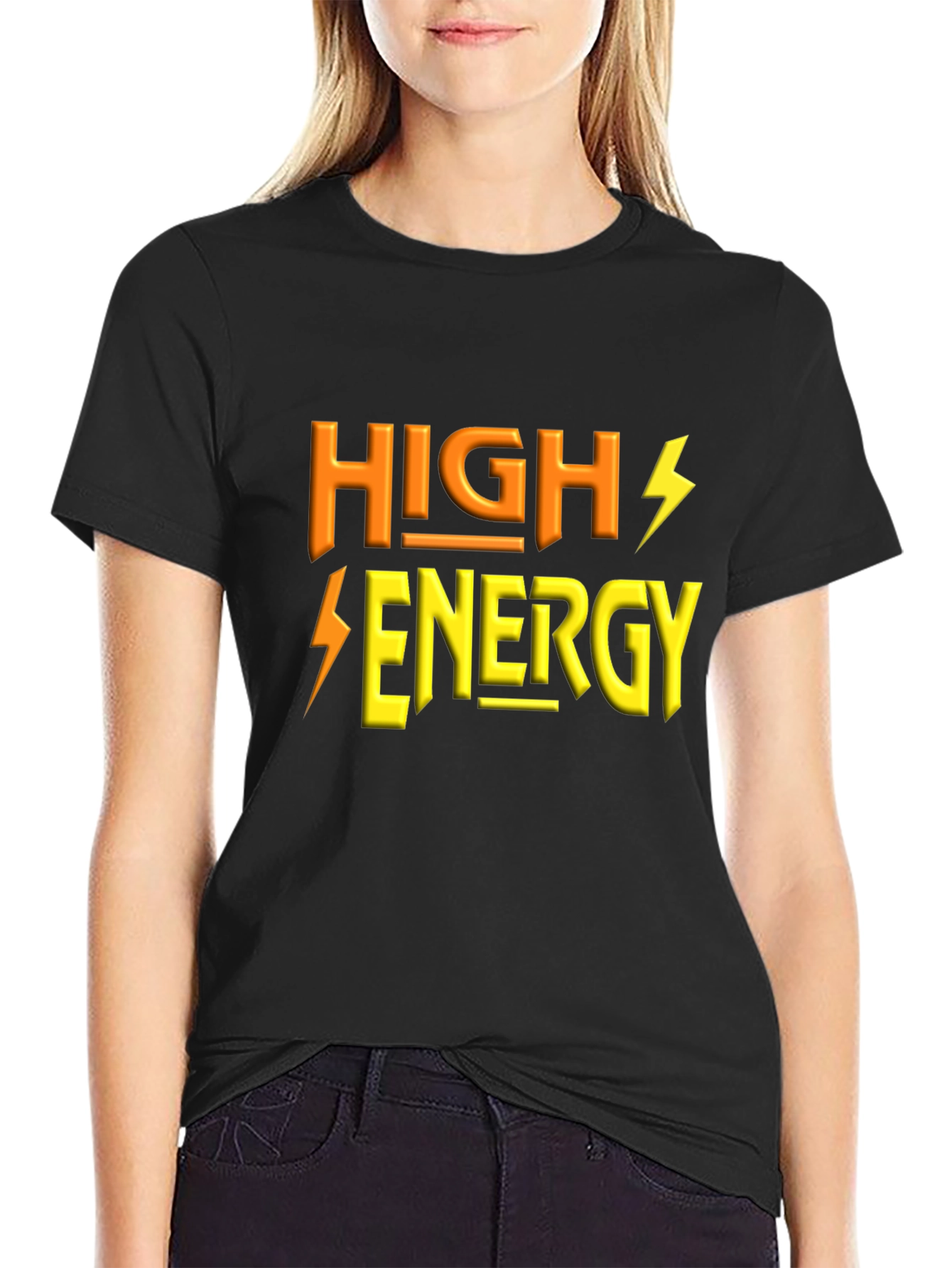 High Energy Black T-Shirt