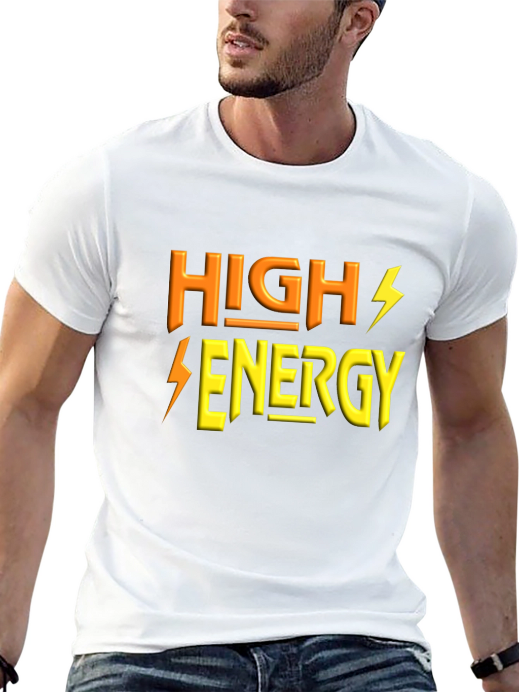 High Energy Black T-Shirt