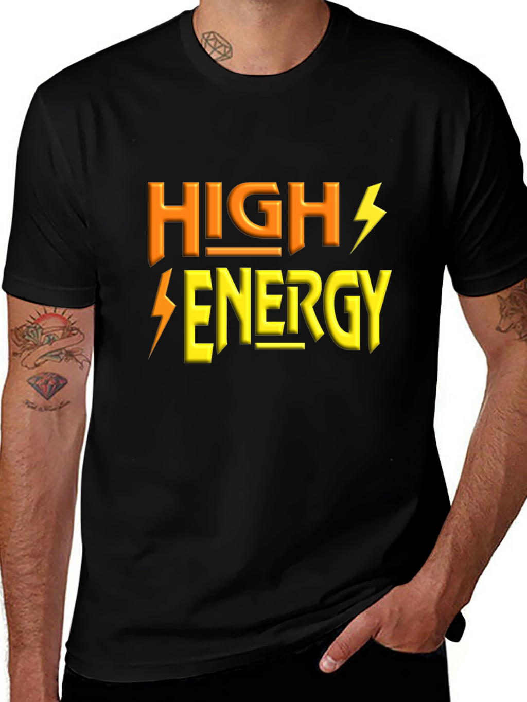 High Energy Black T-Shirt