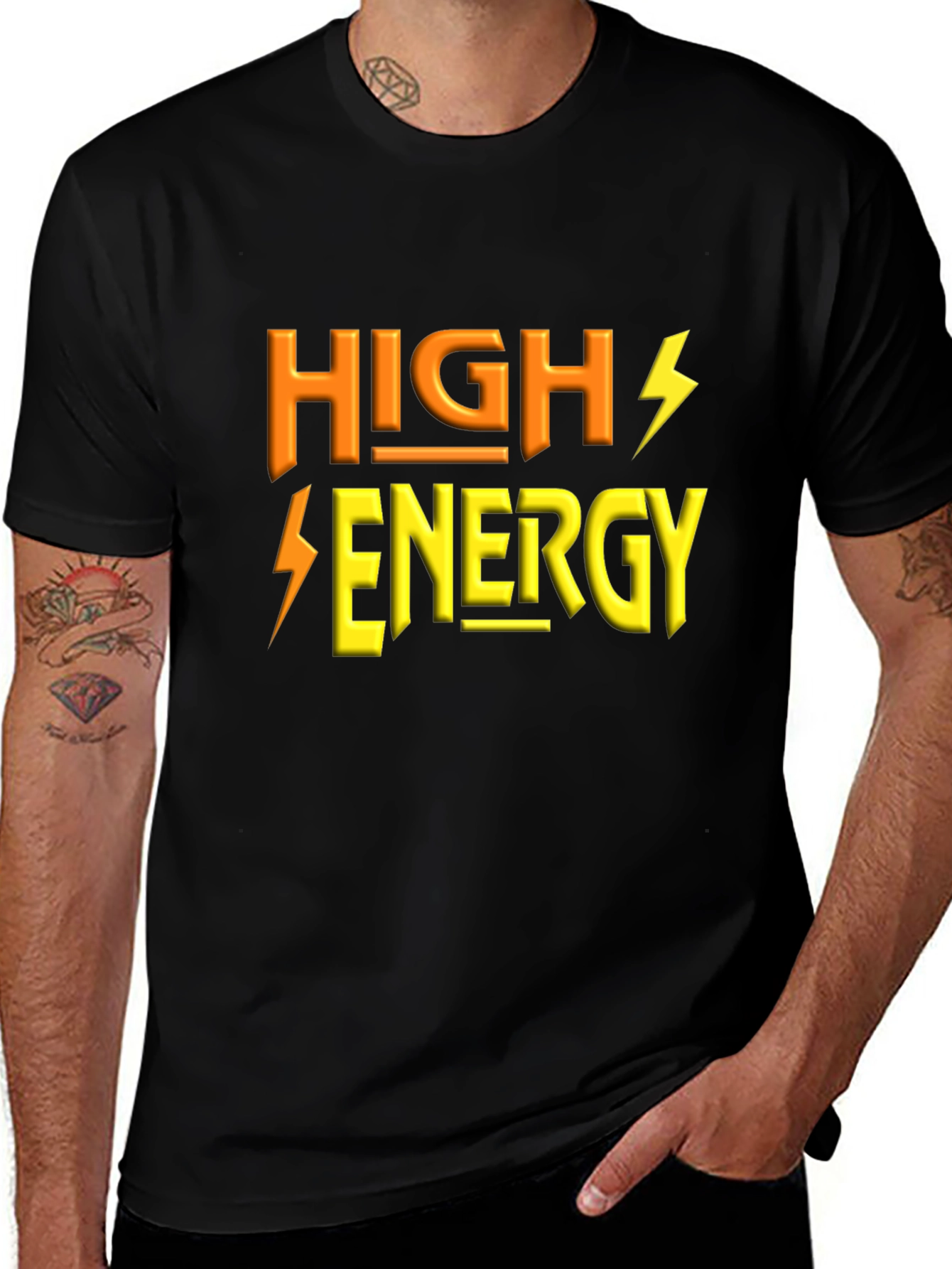 High Energy Black T-Shirt