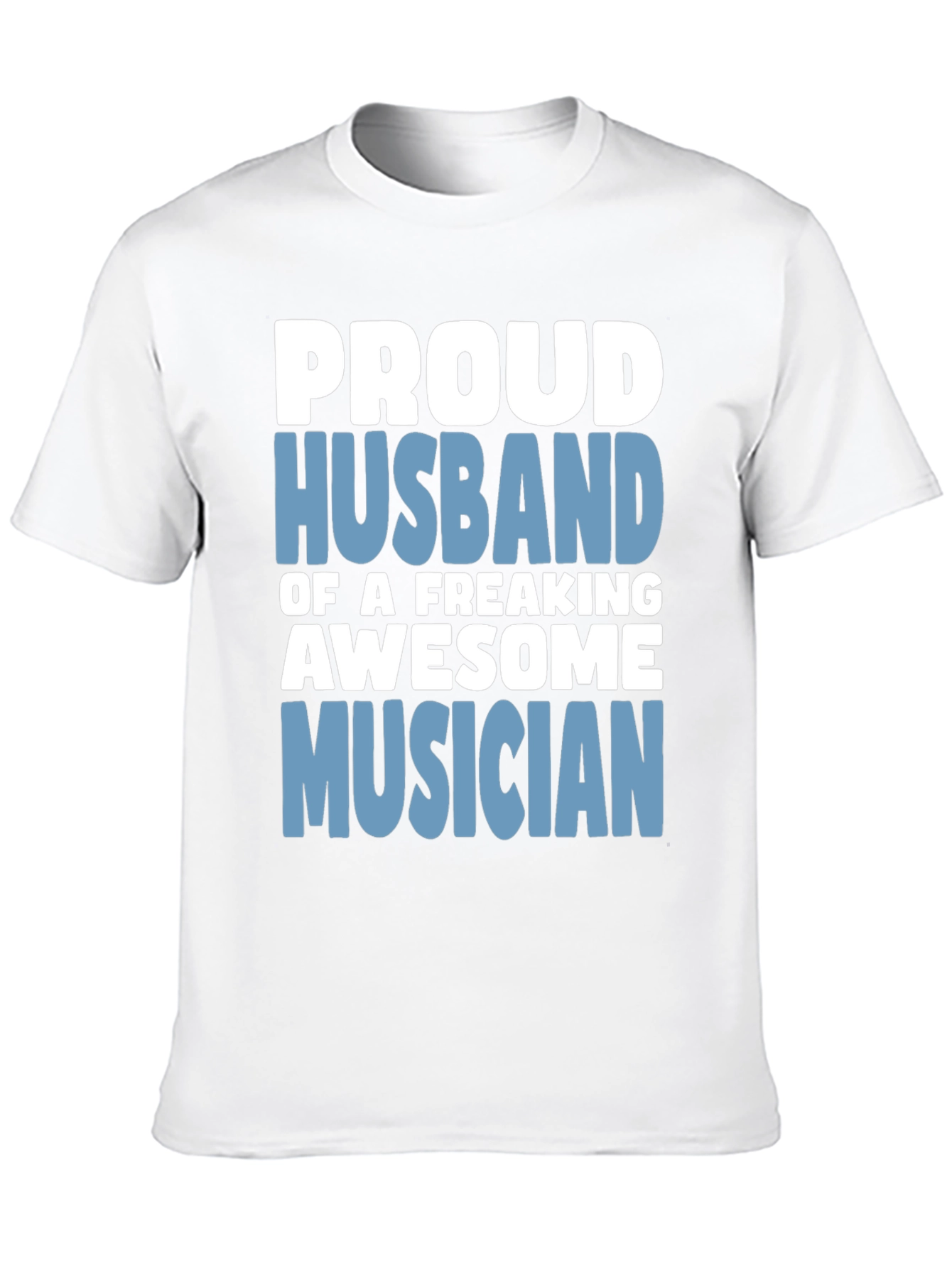 Proud Husband Musician Graphic T-Shirt