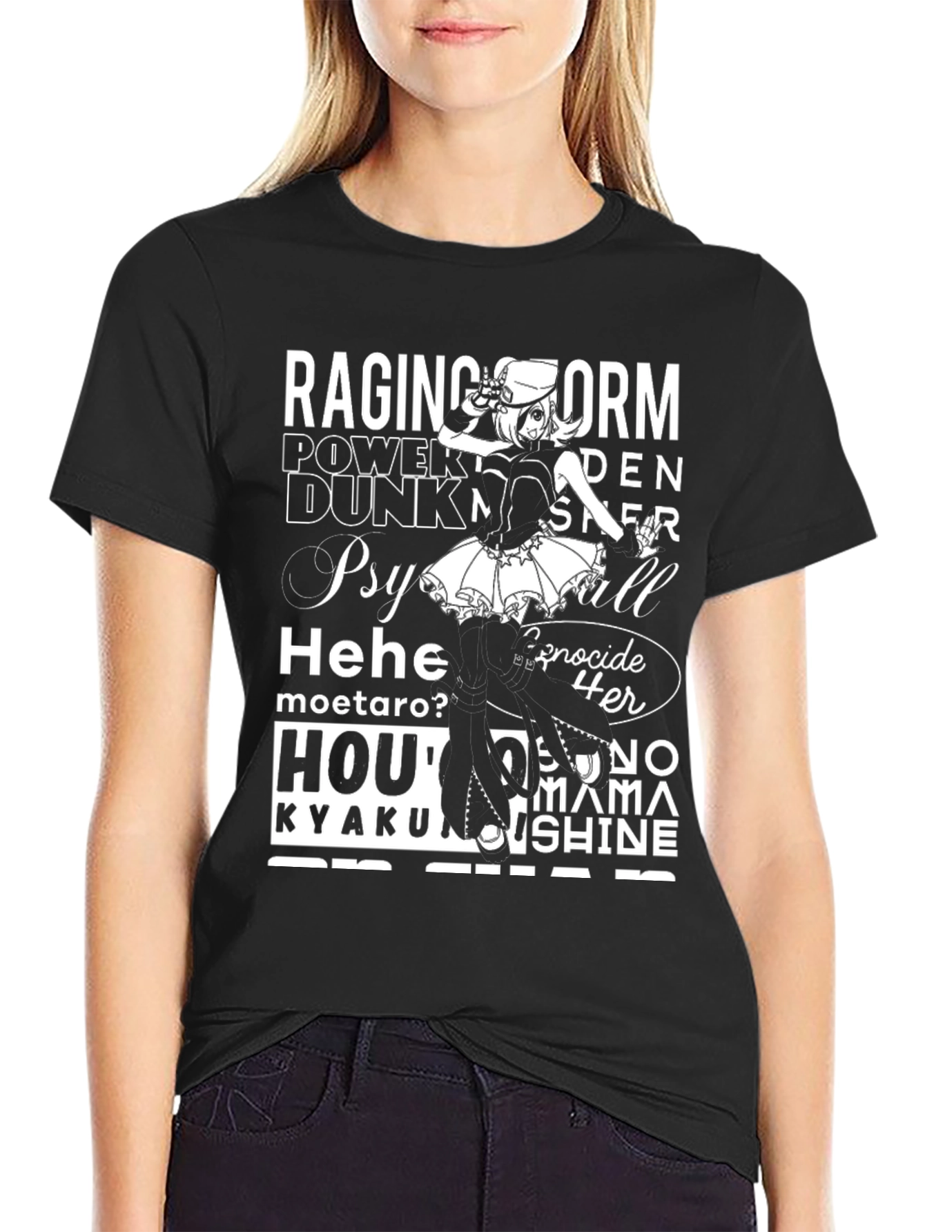 Anime-Themed Graphic T-Shirt