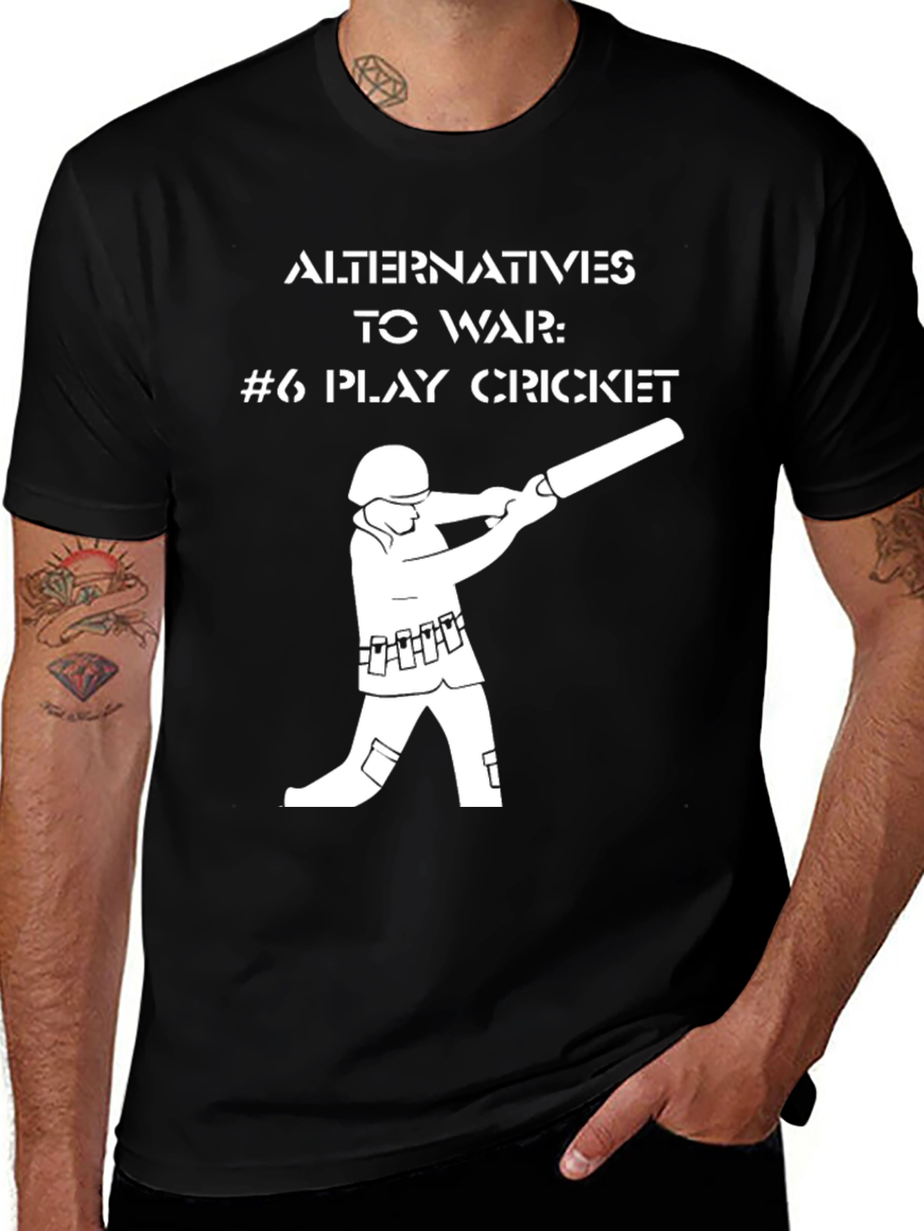 Alternatives to War Cricket Graphic Tee
