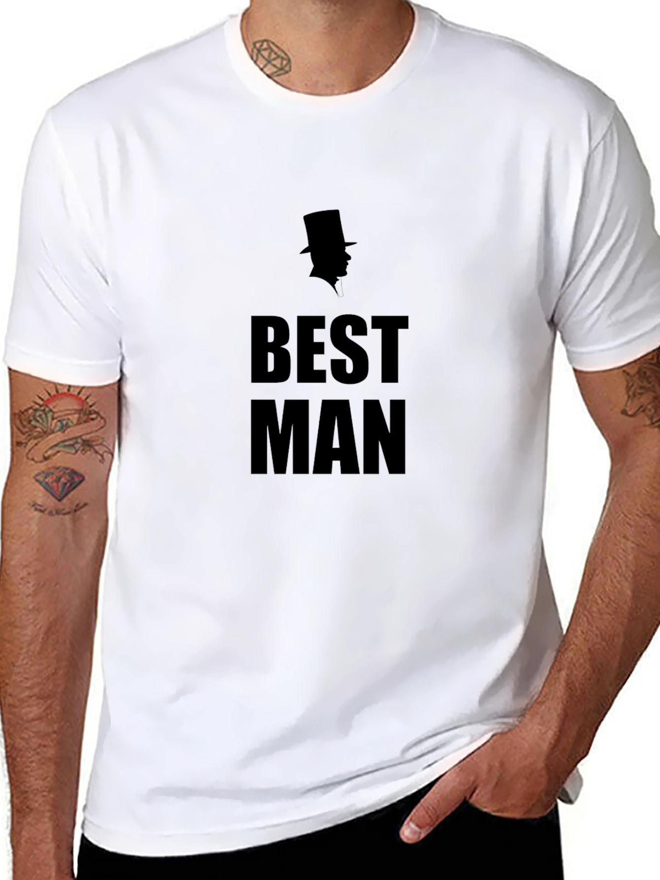 Best Man Graphic Tee - Wedding Party Apparel
