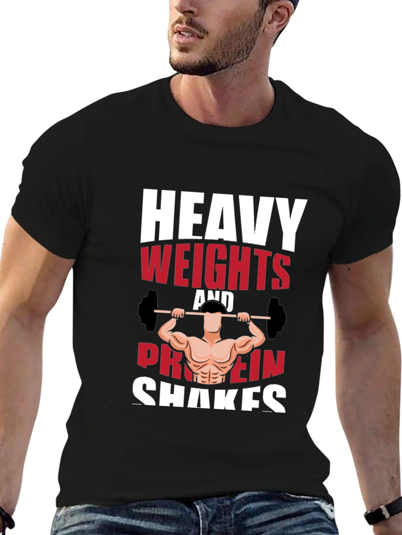 Heavy Weights & Protein Shakes Graphic Tee