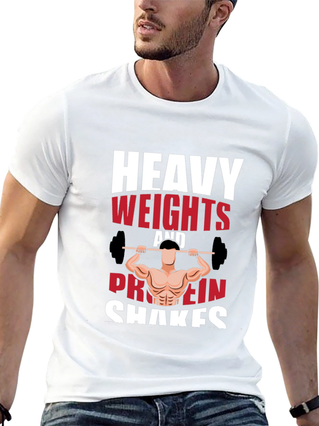 Heavy Weights & Protein Shakes Graphic Tee