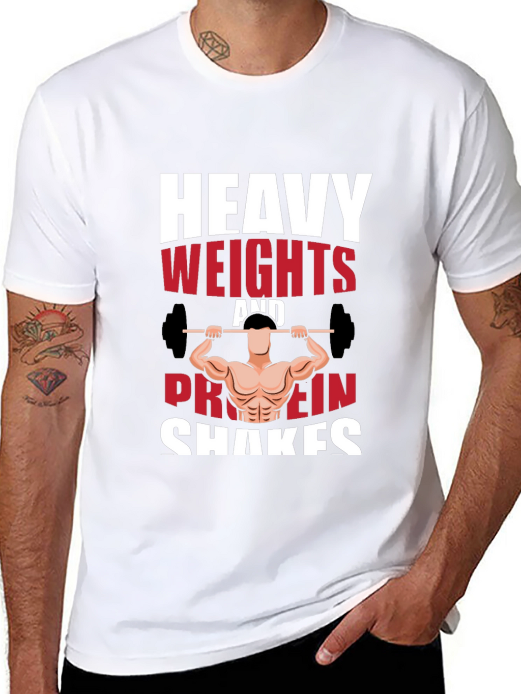 Heavy Weights & Protein Shakes Graphic Tee