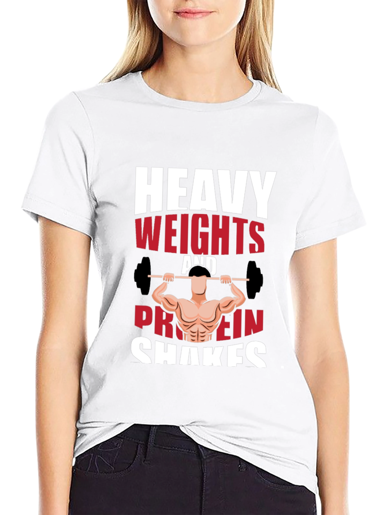 Heavy Weights & Protein Shakes Graphic Tee