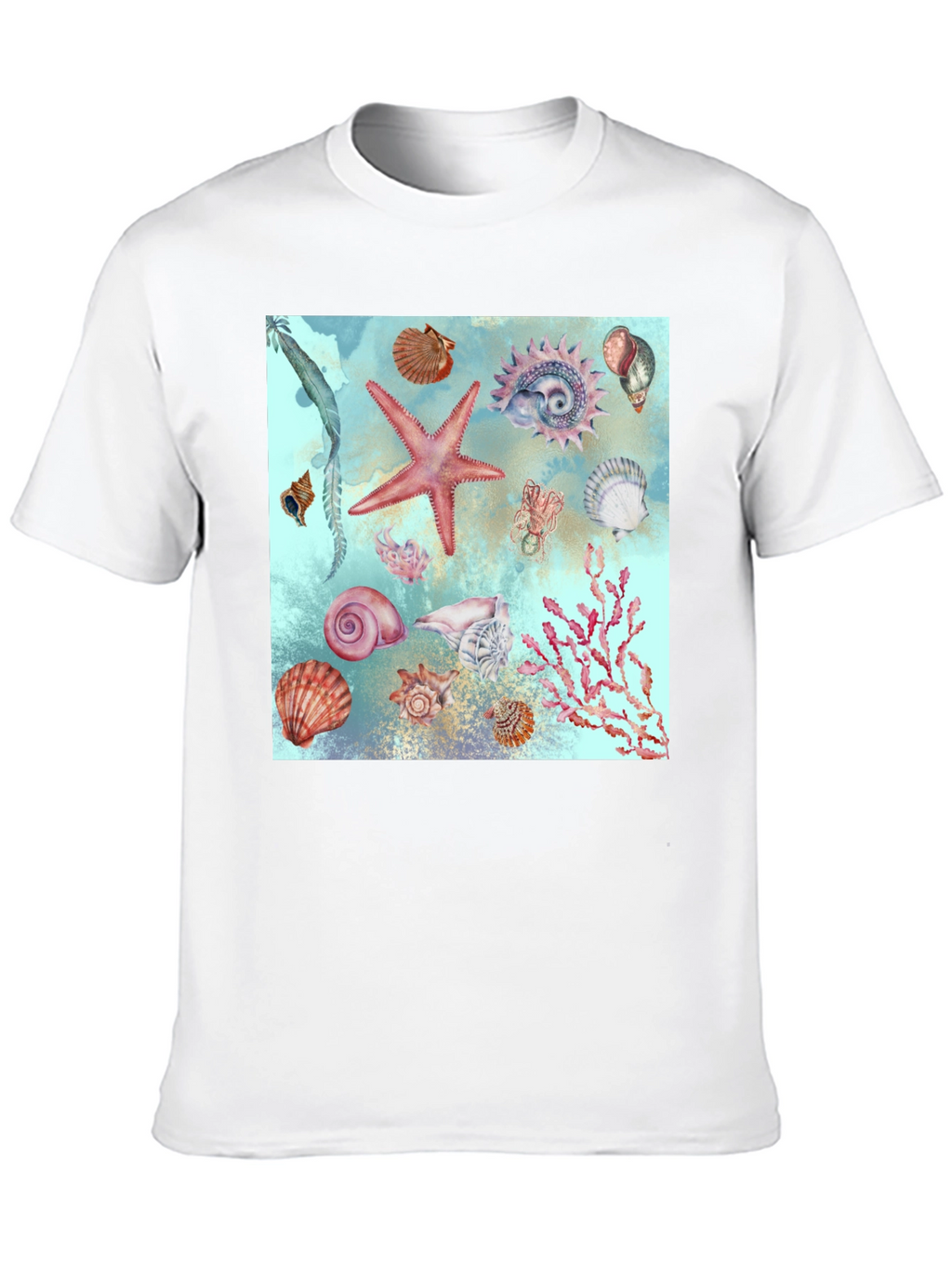 Sea Life Print T-Shirt