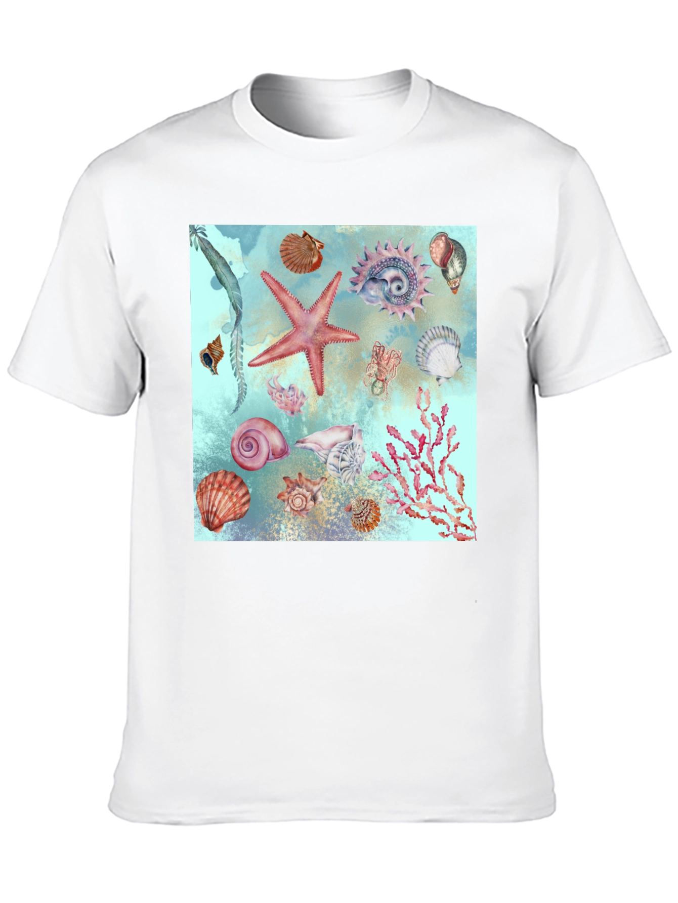 Sea Life Print T-Shirt