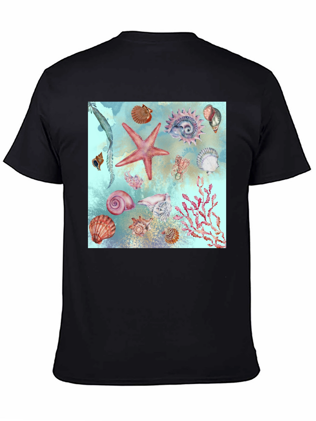 Sea Life Print T-Shirt