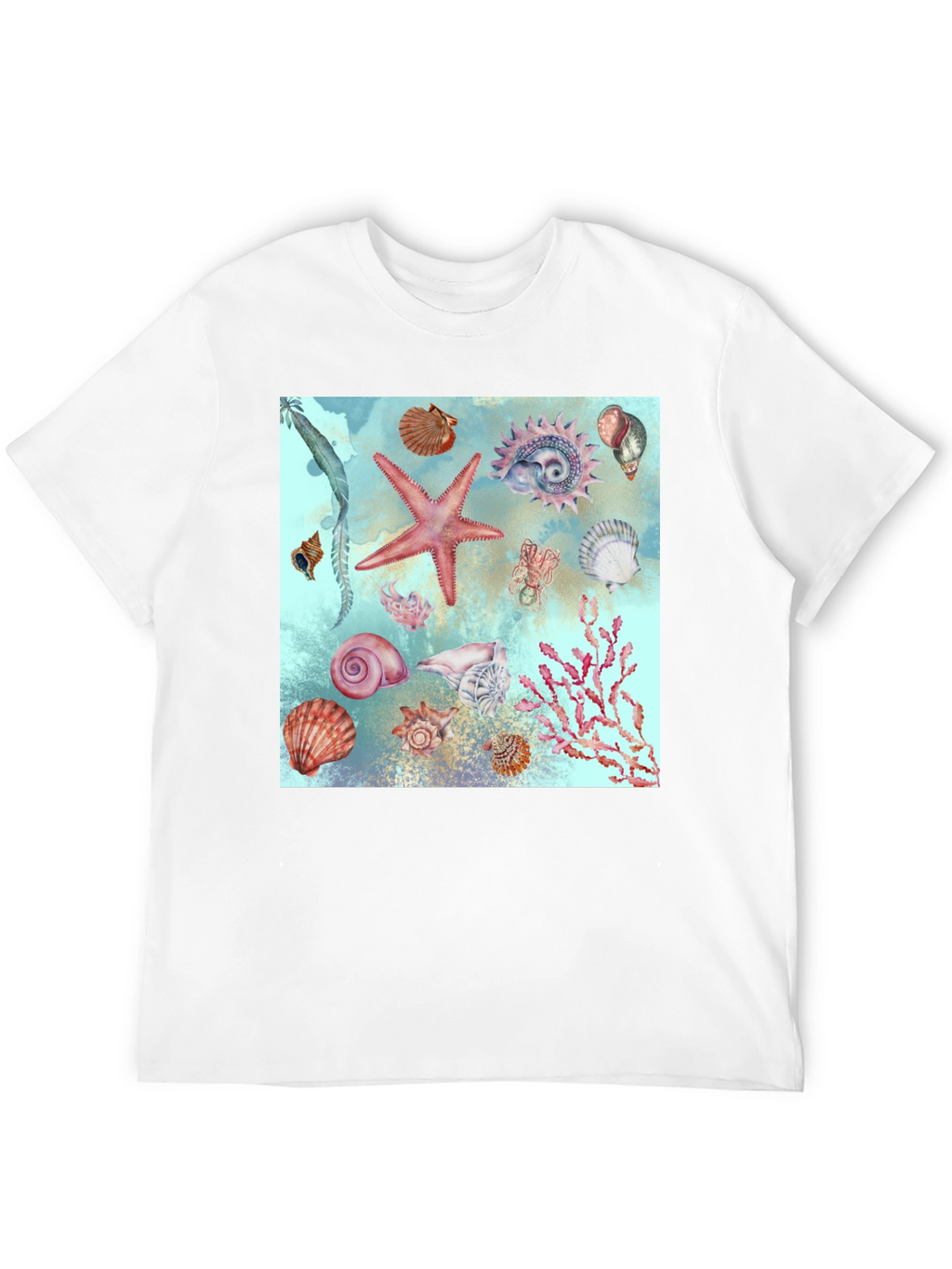 Sea Life Print T-Shirt