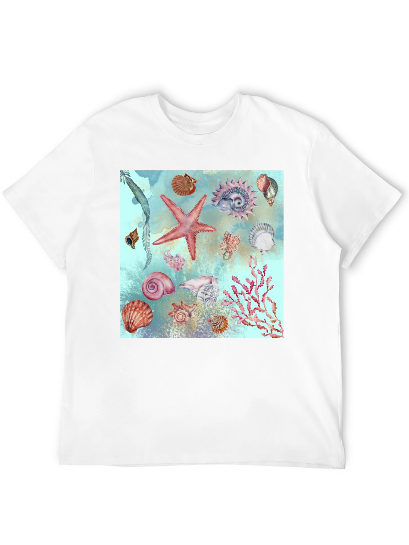 Sea Life Print T-Shirt
