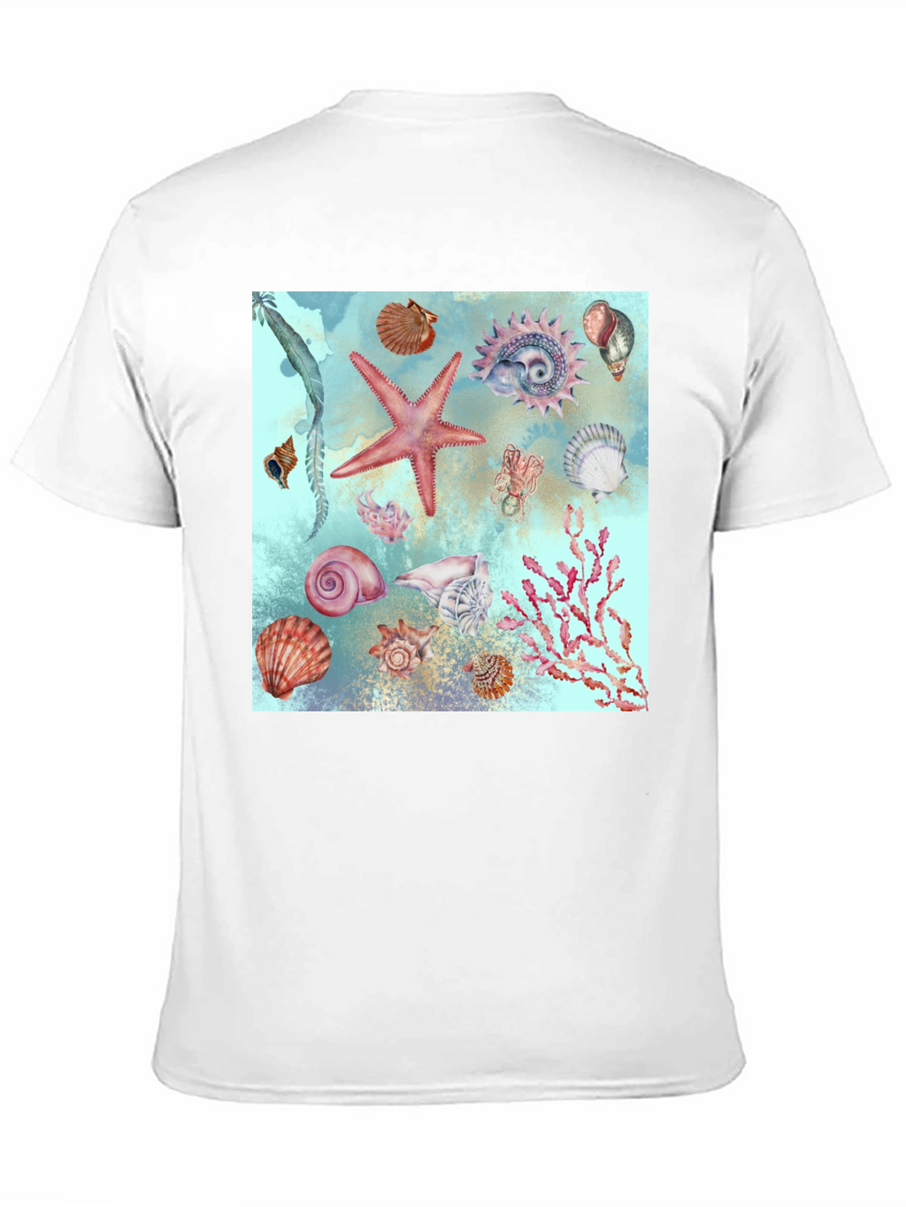 Sea Life Print T-Shirt