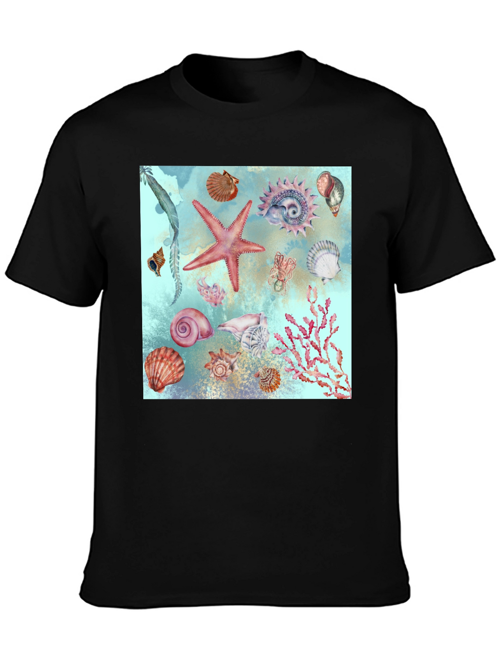 Sea Life Print T-Shirt