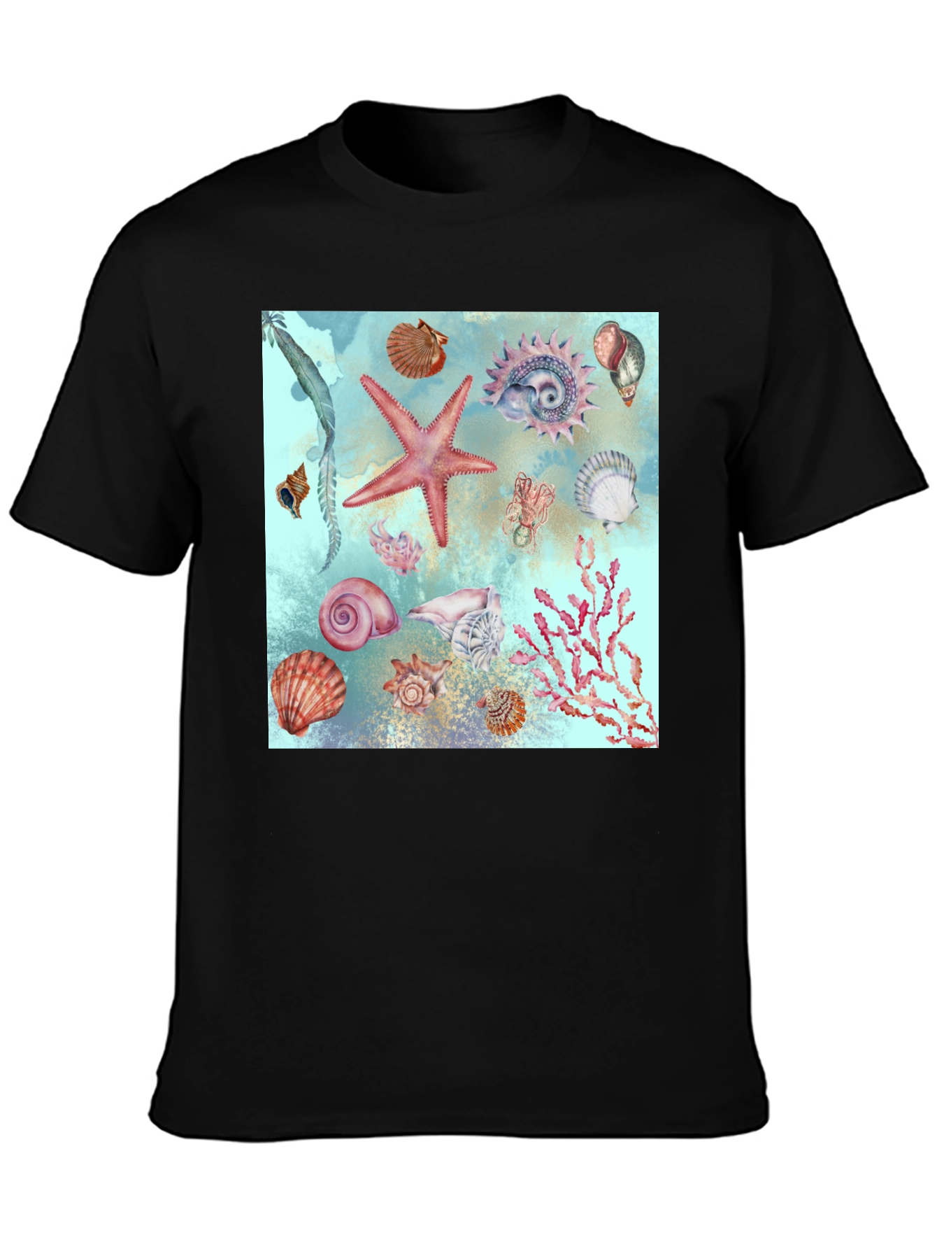 Sea Life Print T-Shirt