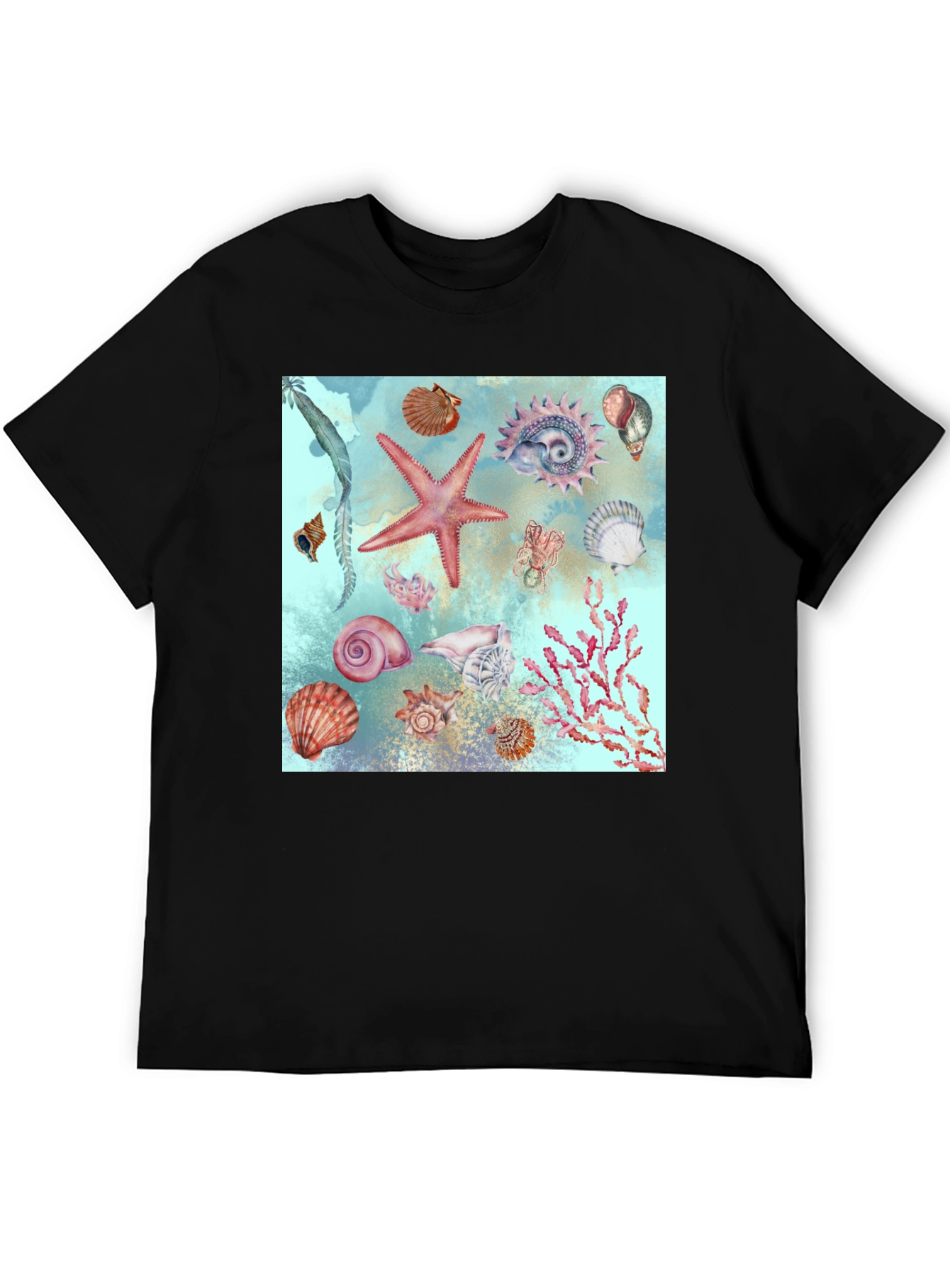 Sea Life Print T-Shirt