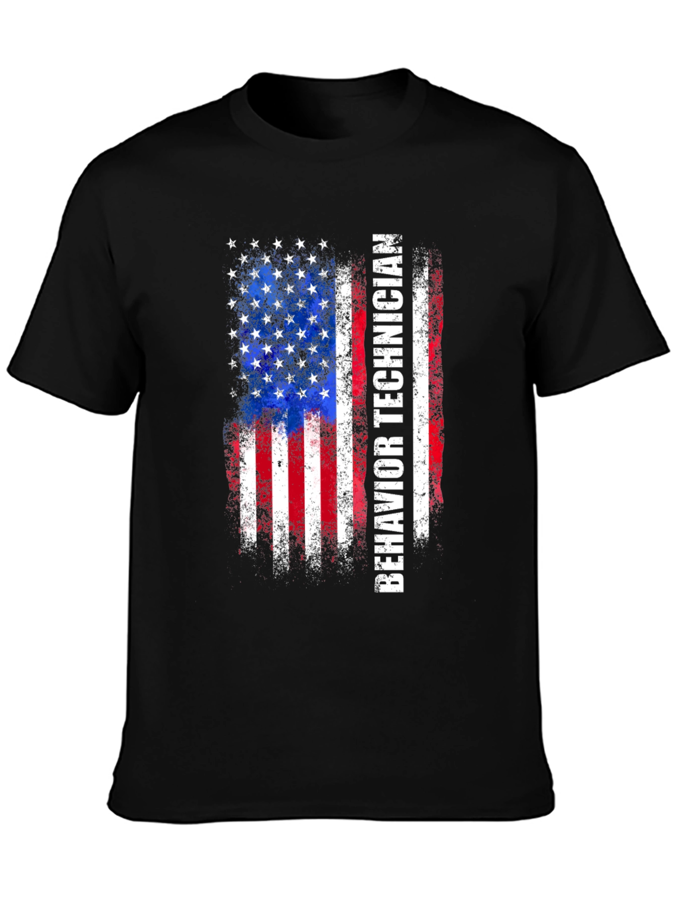 Behavior Technician American Flag T-Shirt