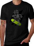 Skull Skateboarder Graphic T-Shirt