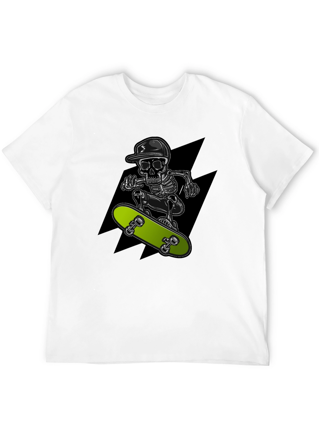 Skull Skateboarder Graphic T-Shirt