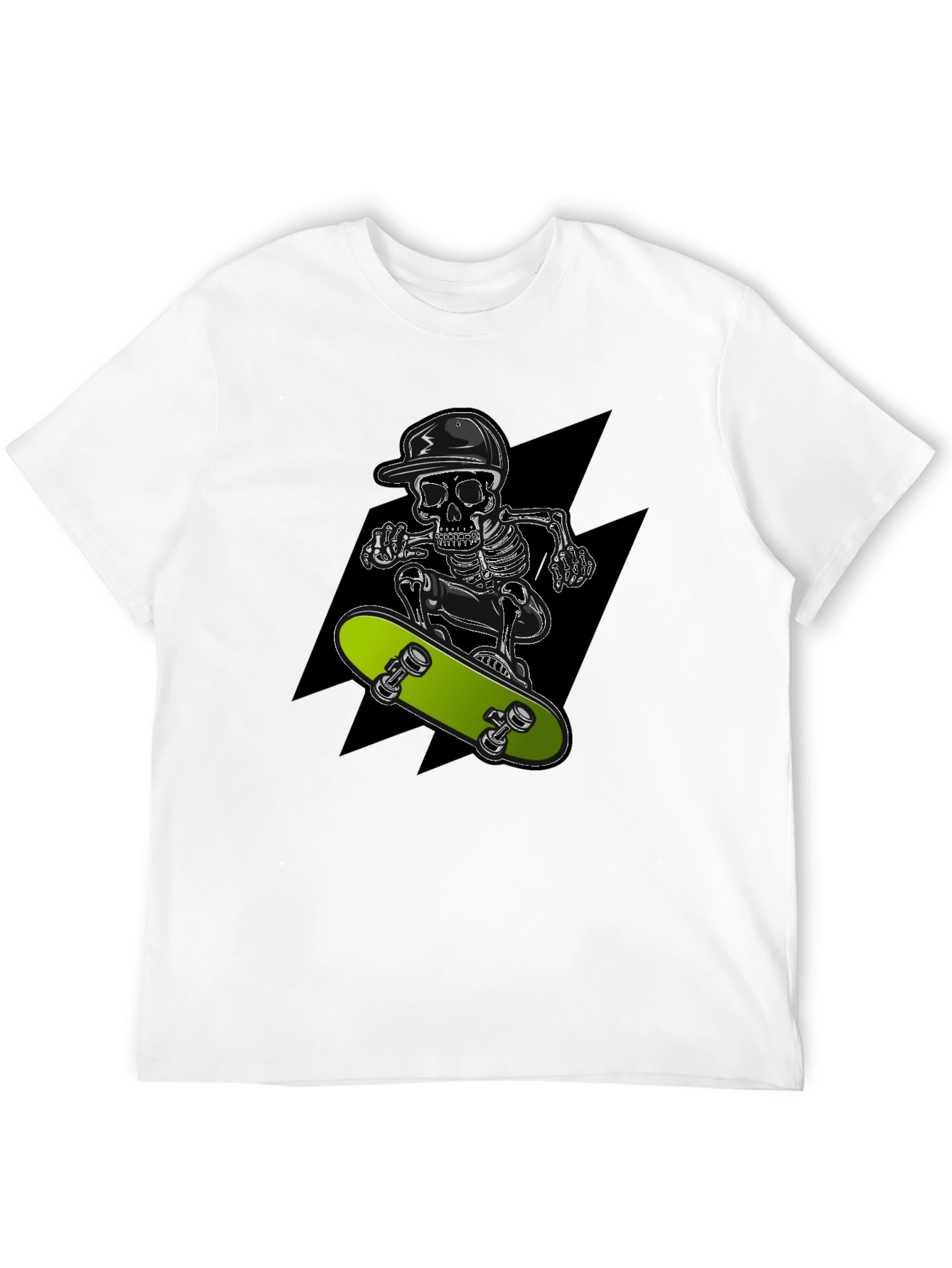 Skull Skateboarder Graphic T-Shirt