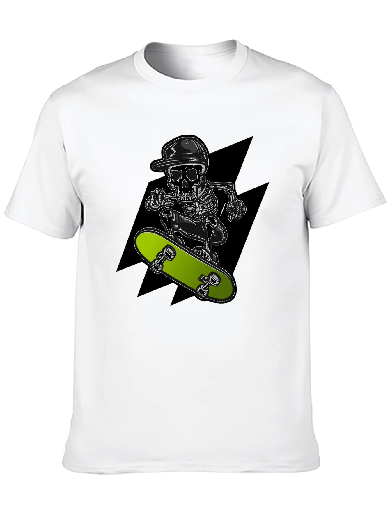 Skull Skateboarder Graphic T-Shirt