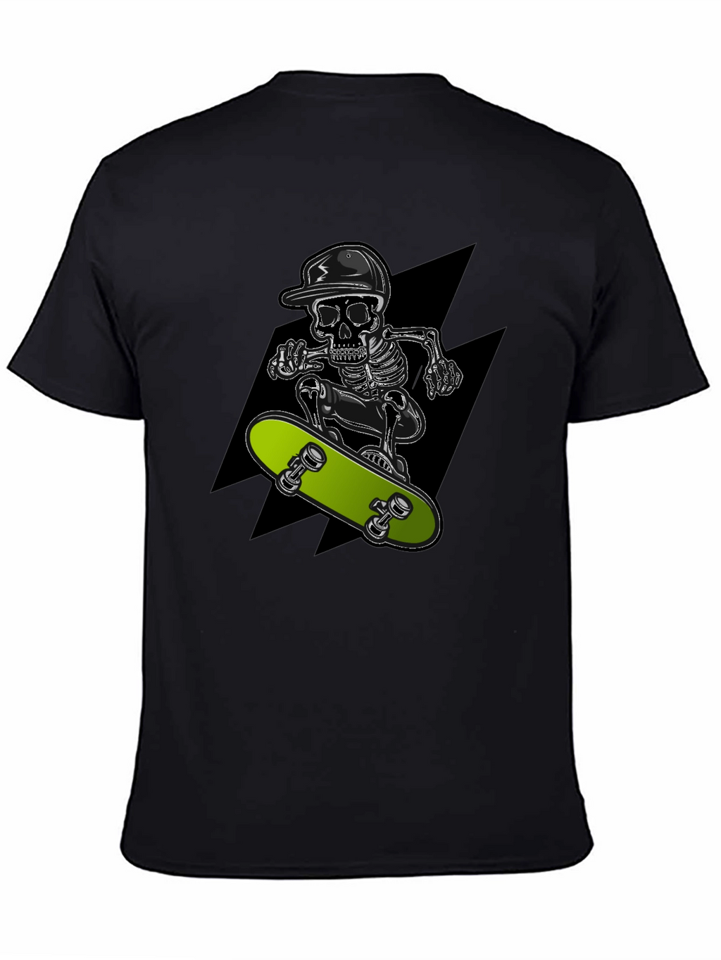 Skull Skateboarder Graphic T-Shirt