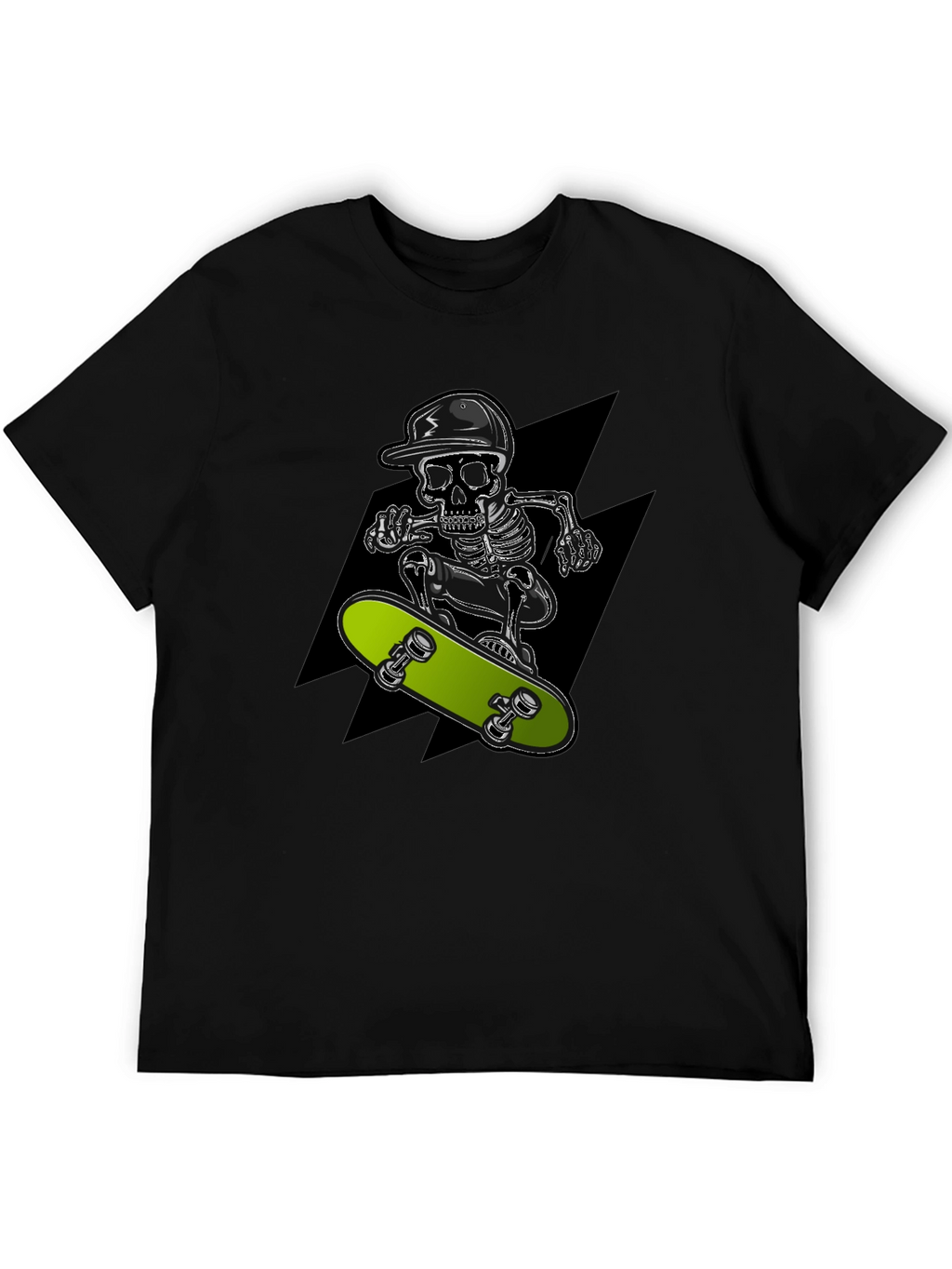 Skull Skateboarder Graphic T-Shirt