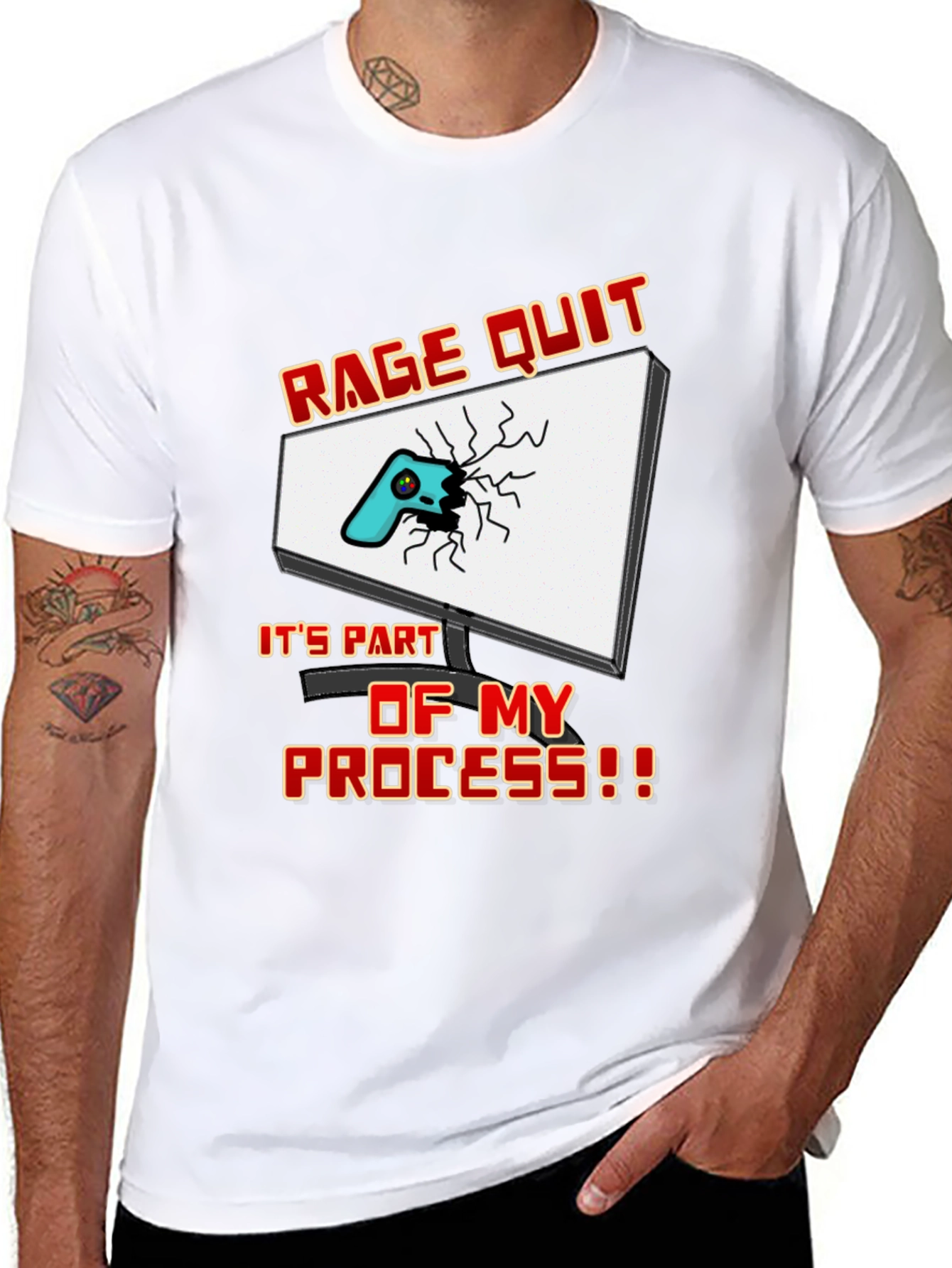 Rage Quit Gamer T-Shirt - Funny Gaming Tee