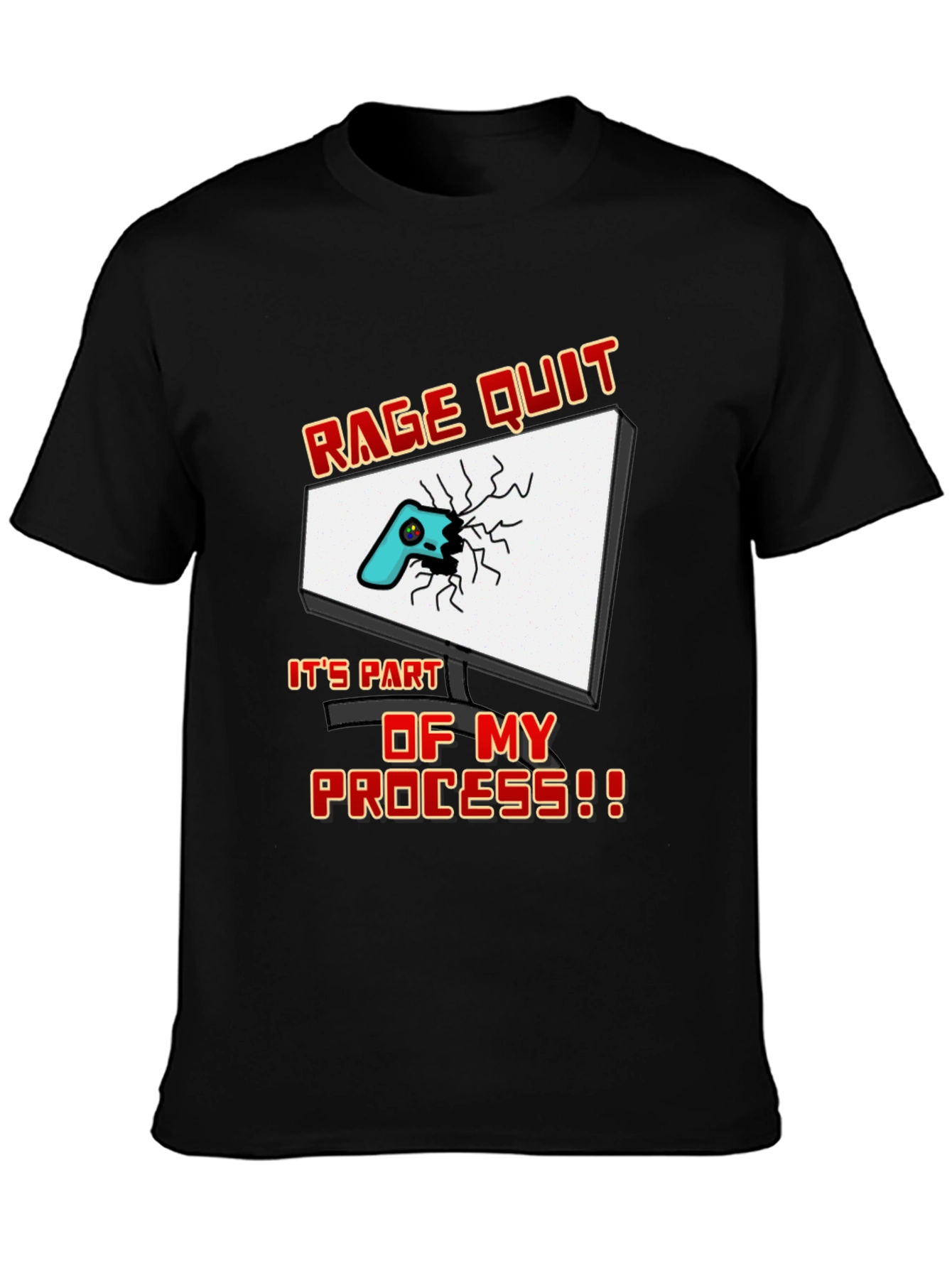 Rage Quit Gamer T-Shirt - Funny Gaming Tee
