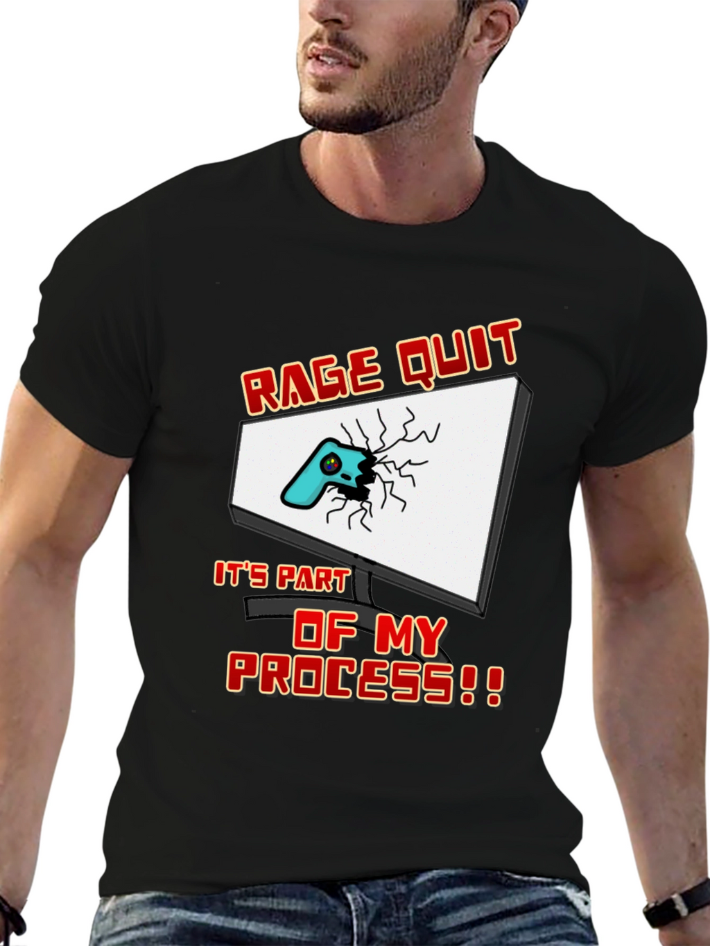 Rage Quit Gamer T-Shirt - Funny Gaming Tee