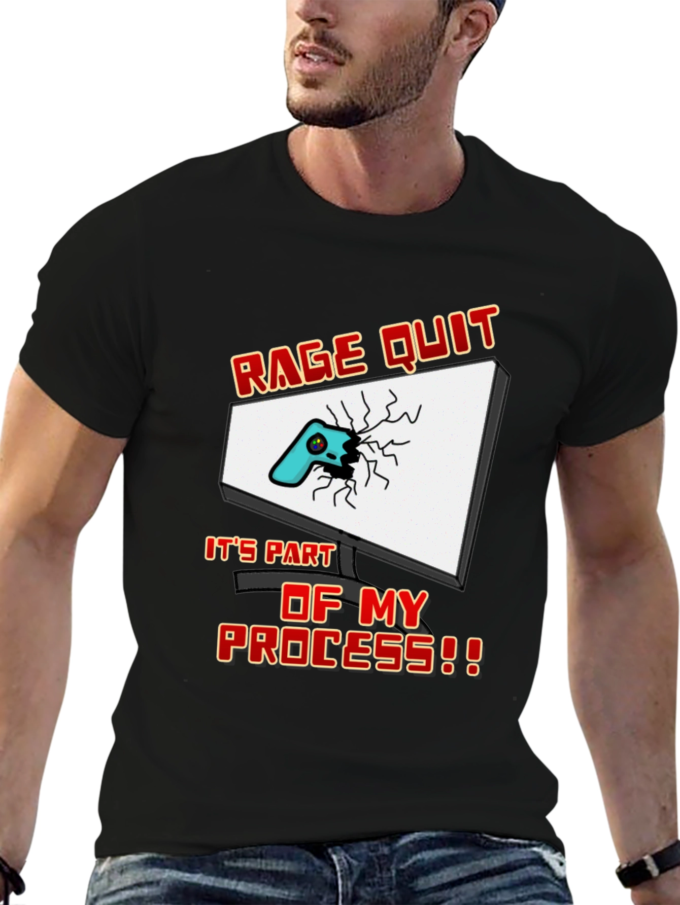 Rage Quit Gamer T-Shirt - Funny Gaming Tee