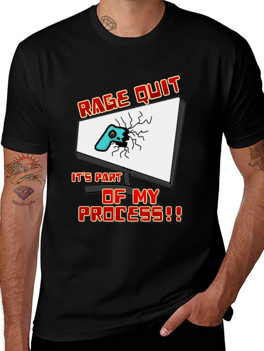 Rage Quit Gamer T-Shirt - Funny Gaming Tee