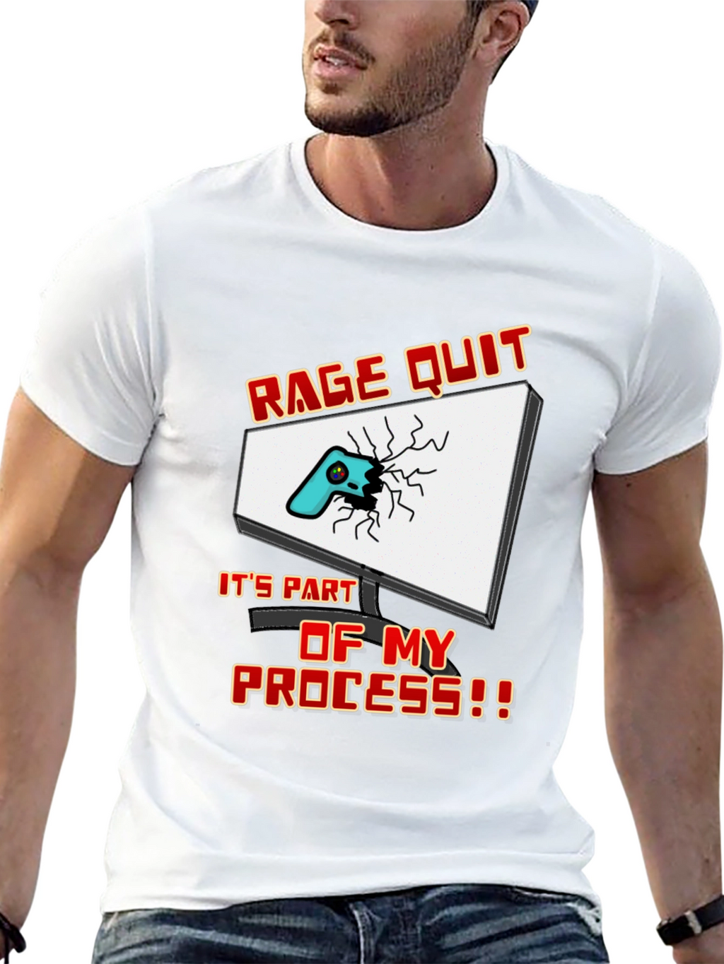 Rage Quit Gamer T-Shirt - Funny Gaming Tee
