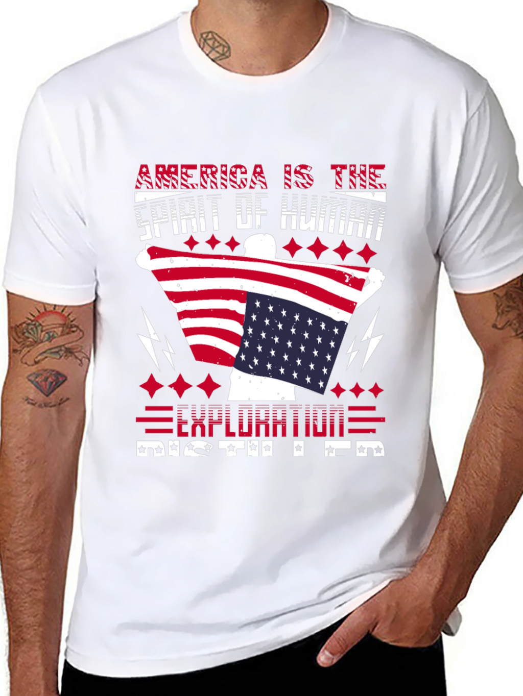 Patriotic America Exploration T-Shirt
