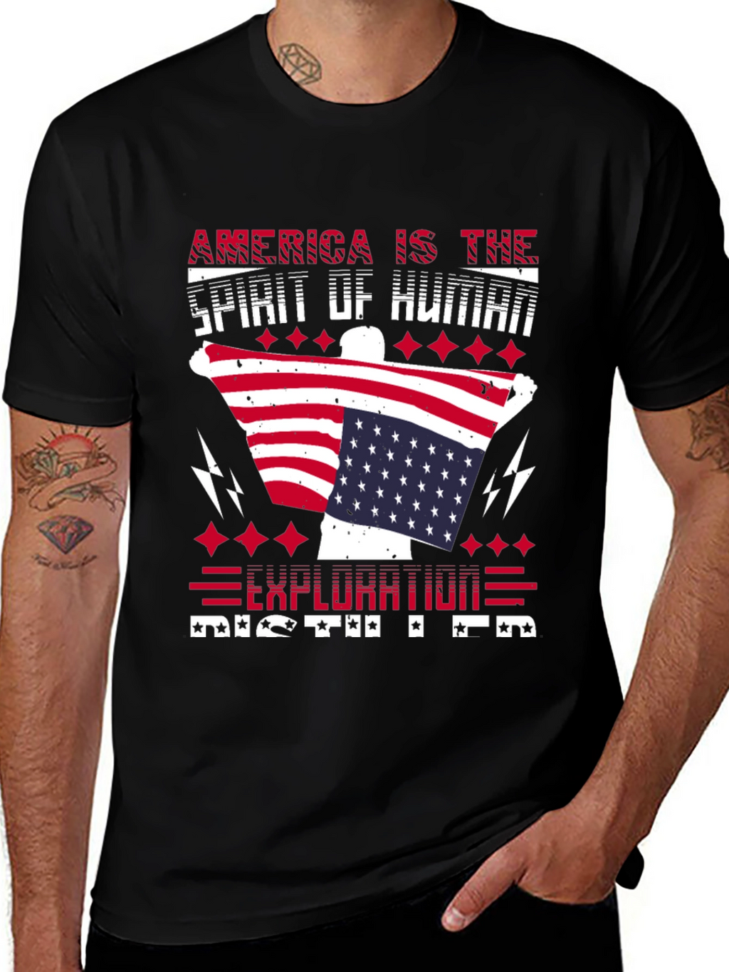 Patriotic America Exploration T-Shirt
