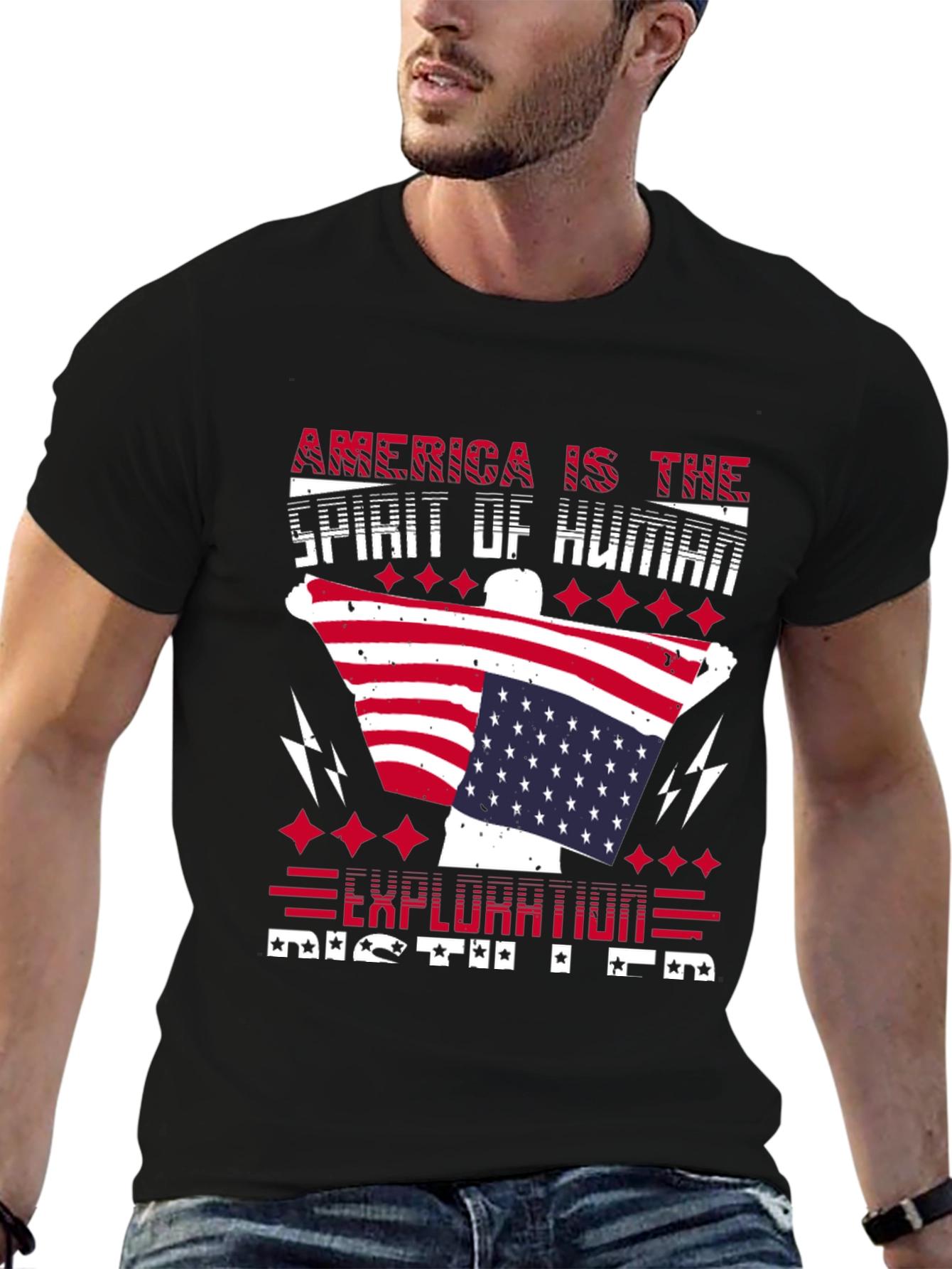Patriotic America Exploration T-Shirt