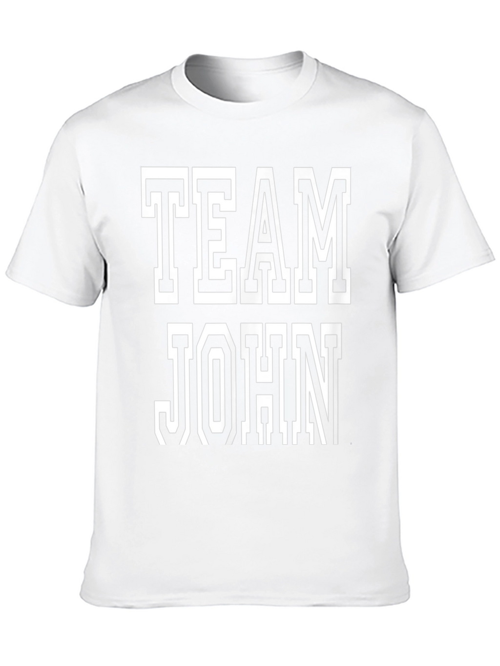Team John T-Shirt - Black Cotton Tee