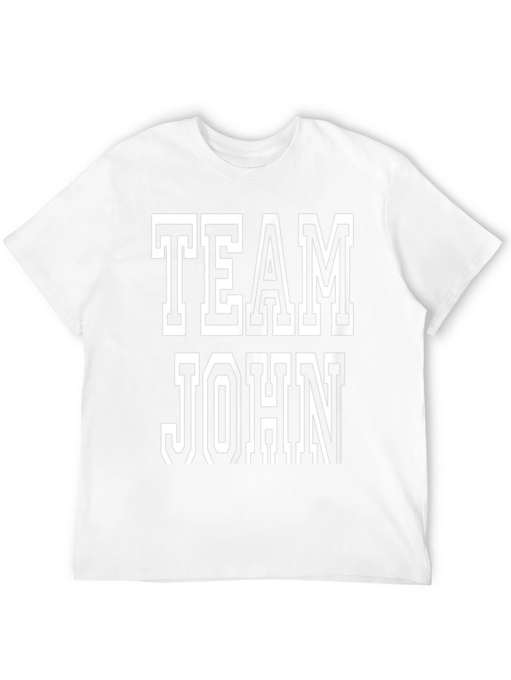 Team John T-Shirt - Black Cotton Tee