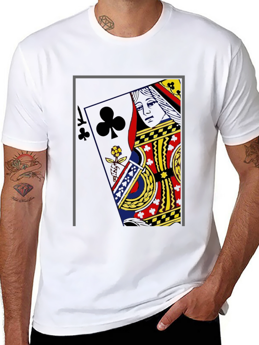 Queen of Clubs Graphic Tee