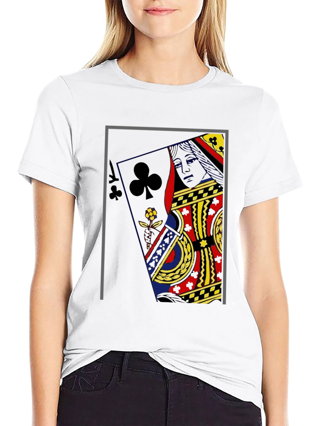 Queen of Clubs Graphic Tee