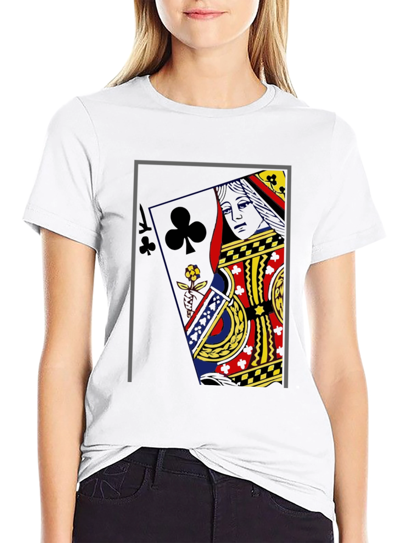 Queen of Clubs Graphic Tee
